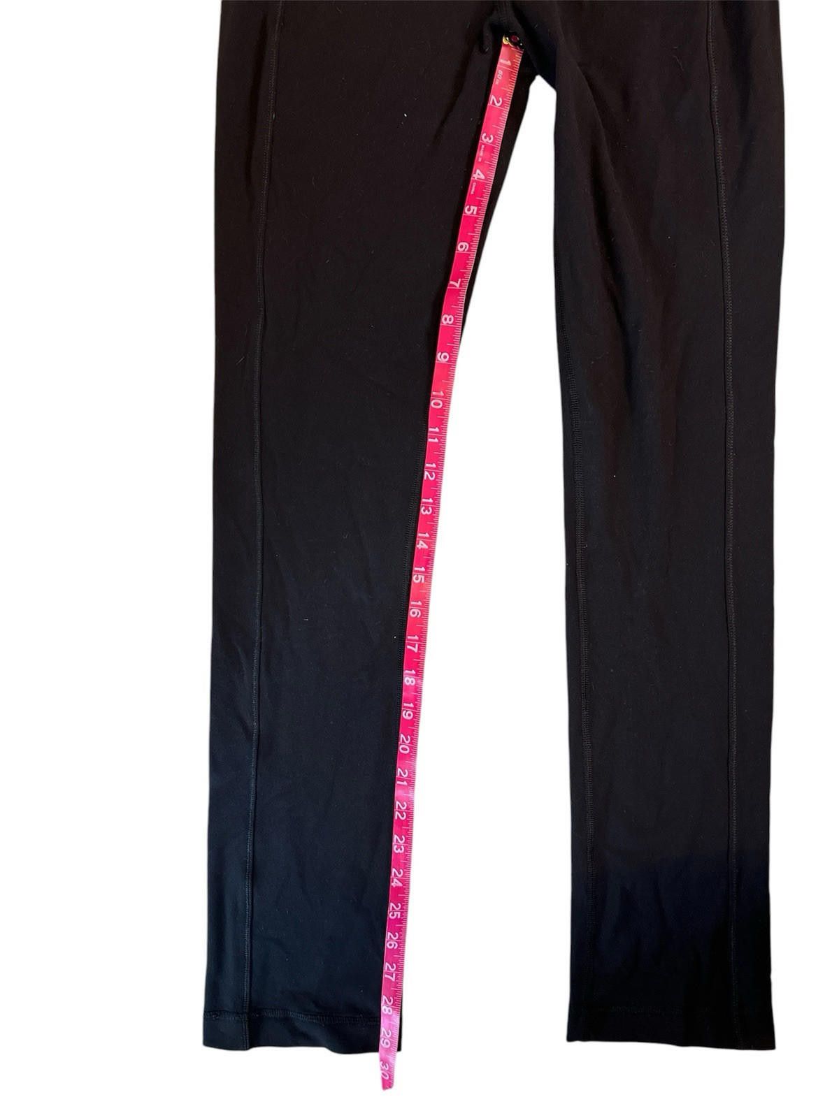 Designer lululemon black leggings 6 Full Length Size 28" / US 6 / IT 42 - 3 Thumbnail