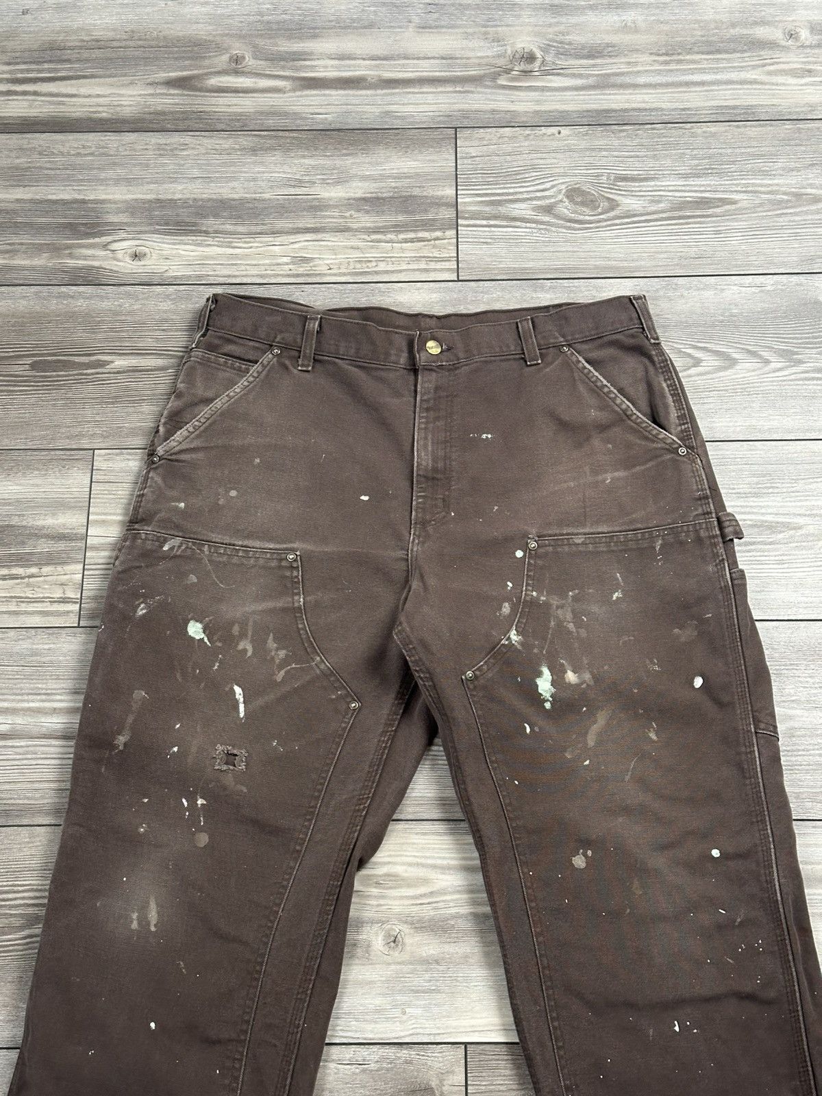 Carhartt Paint Splatter Carhartt Double Knee Pants Size US 37 - 3 Thumbnail