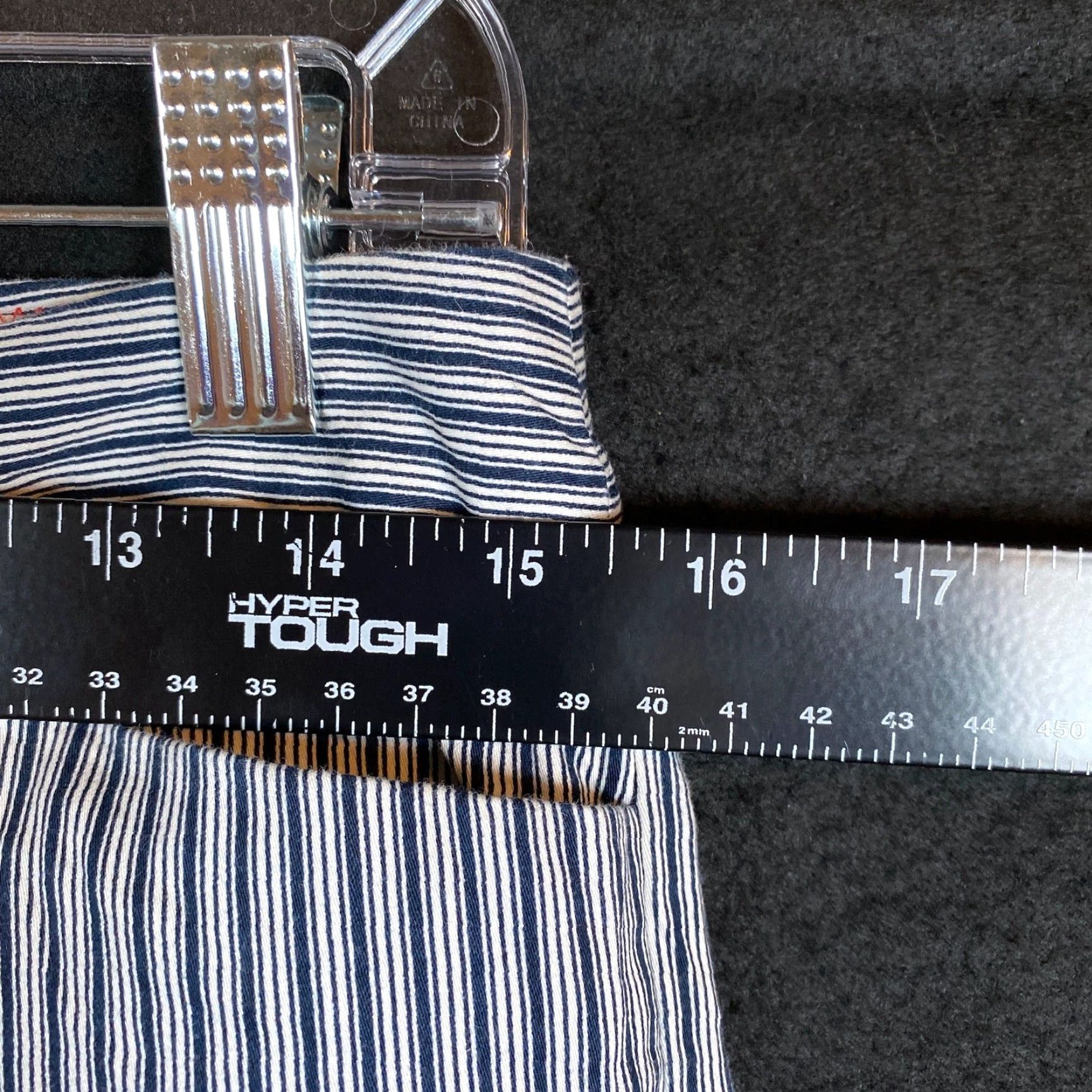 Brooks Brothers Brooks Brothers Womens Pants Blue White Striped Natalie Fit Straight Stretch 4 Size 24" / US 00 / IT 34 - 6 Thumbnail