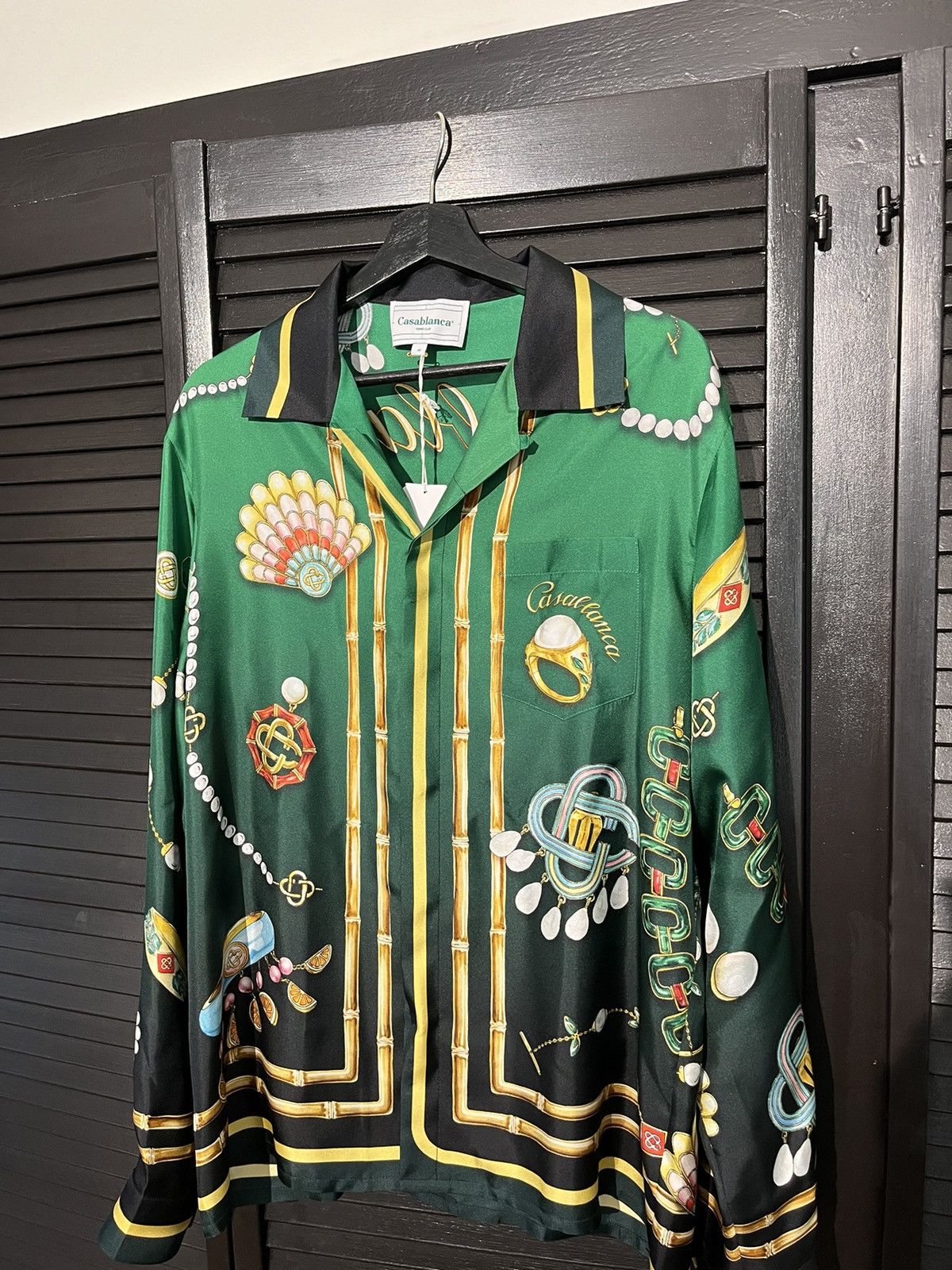 CASABLANCA: LA BOITE A BIJOUX SILK SHIRT