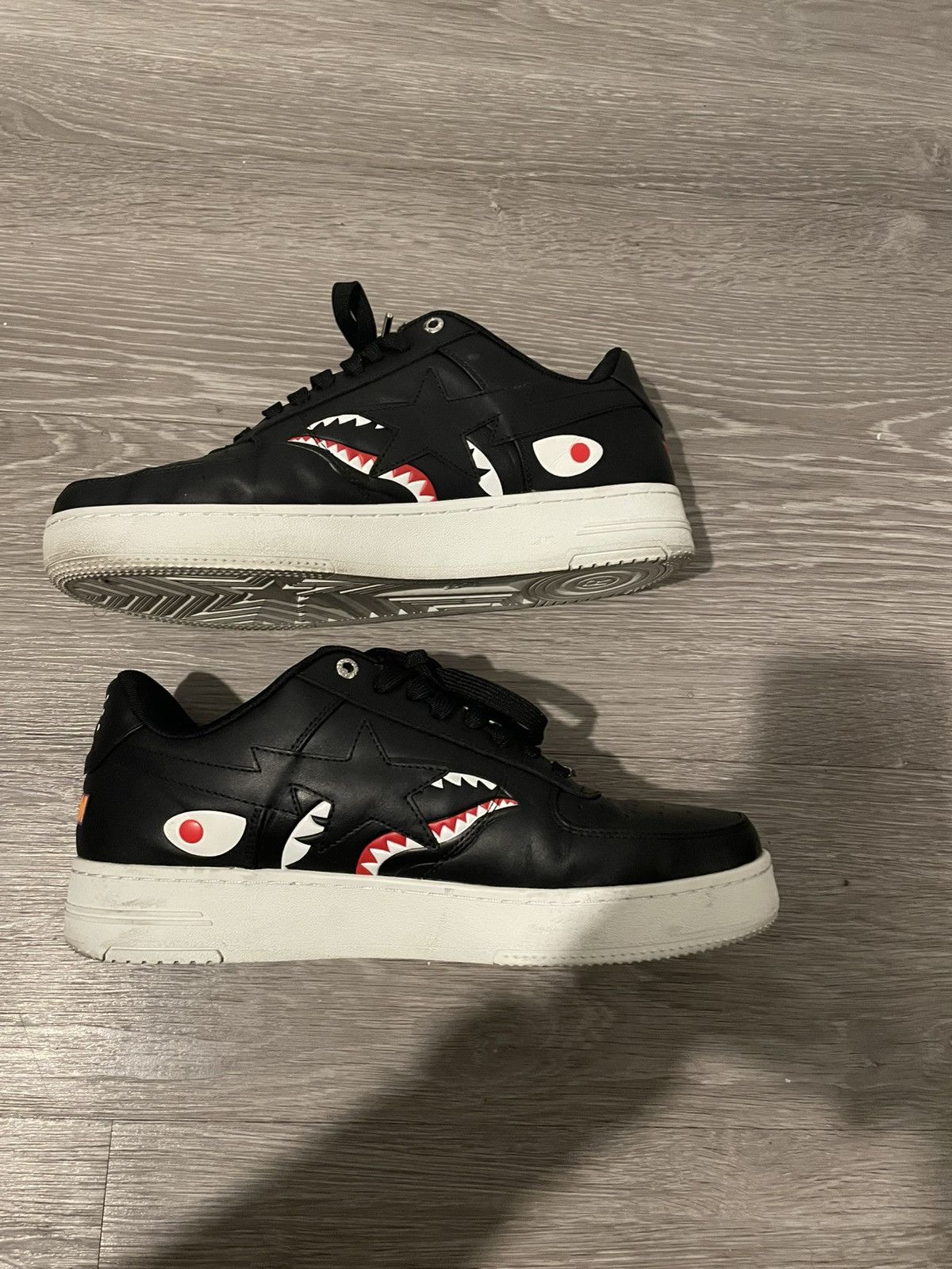 Bape Bapesta Shark M2 Black Size US 12 / EU 45 - 2 Thumbnail