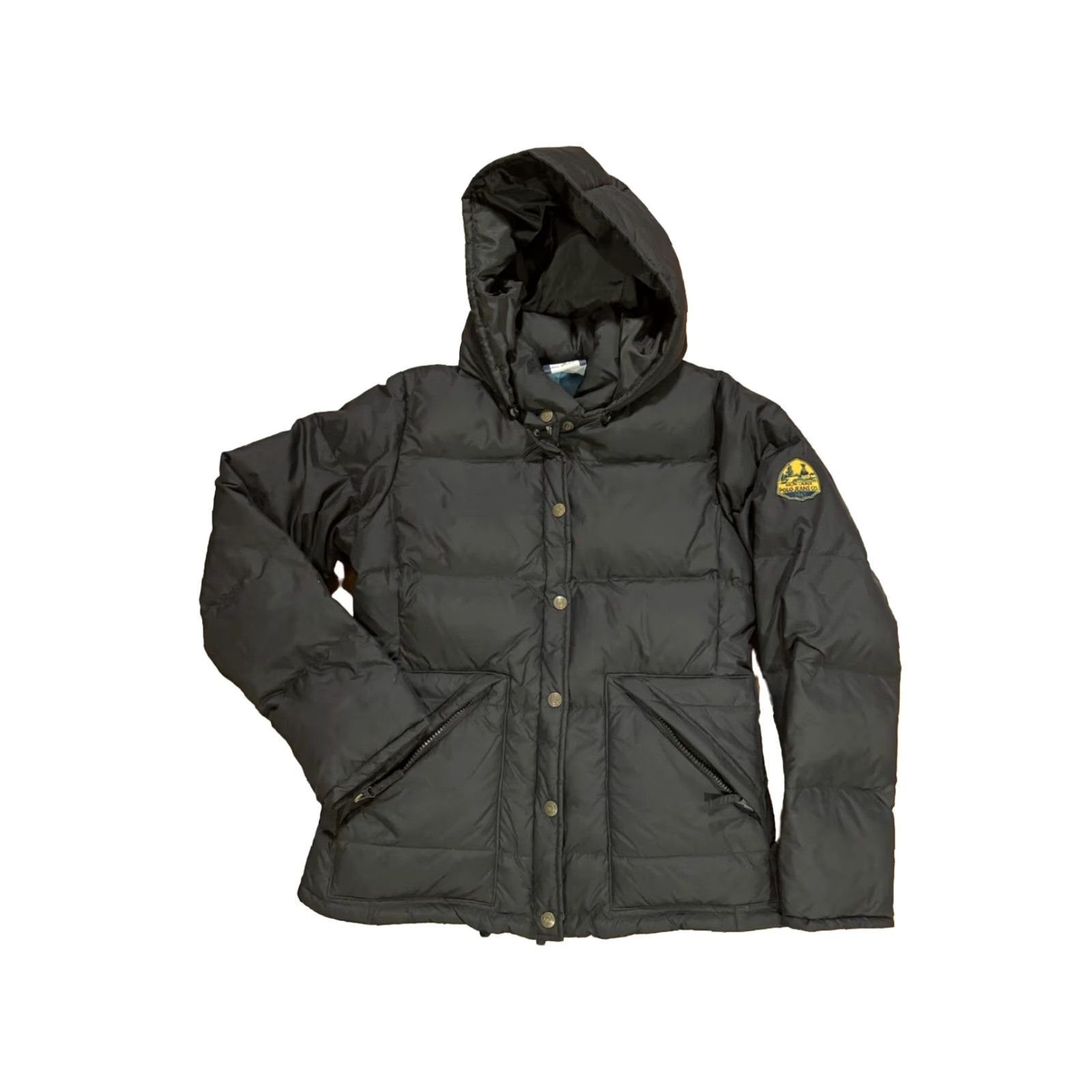 Ralph Lauren VINTAGE RALPH LAUREN Polo Jeans Co. 1967 Black Down Filled Bomber Jacket Women's Sz. S Hoodie? Removable Hood. Size 28" / US 6 / IT 42 - 2 Thumbnail