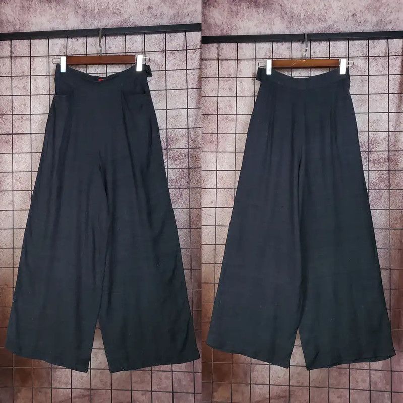 Kenzo KENZO Summer Dark Gray Silk Casual Pants 0089 Size 23" - 1 Thumbnail