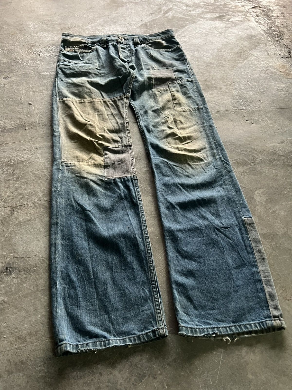 Diesel Diesel industries patchwork rusty stain dirty style jeans Size US 30 / EU 46 - 16 Thumbnail