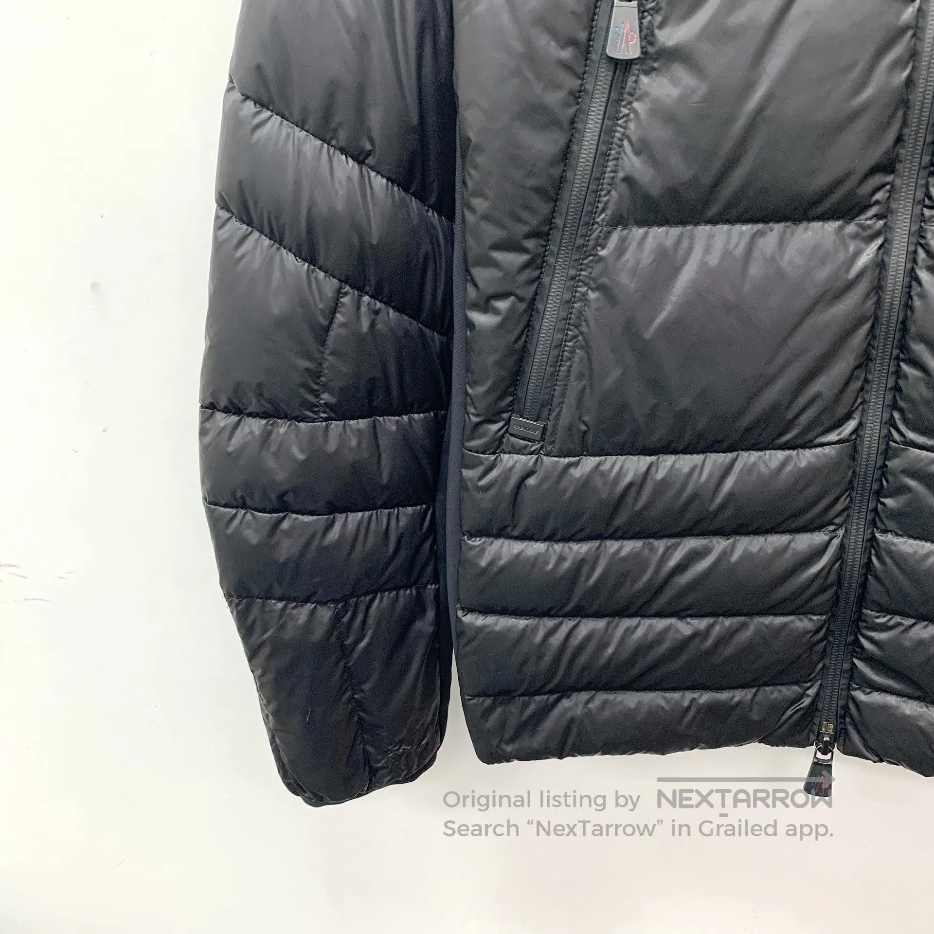 Moncler Moncler Black logo embroidery stand collar zip long-sleeve Size US L / EU 52-54 / 3 - 4 Thumbnail