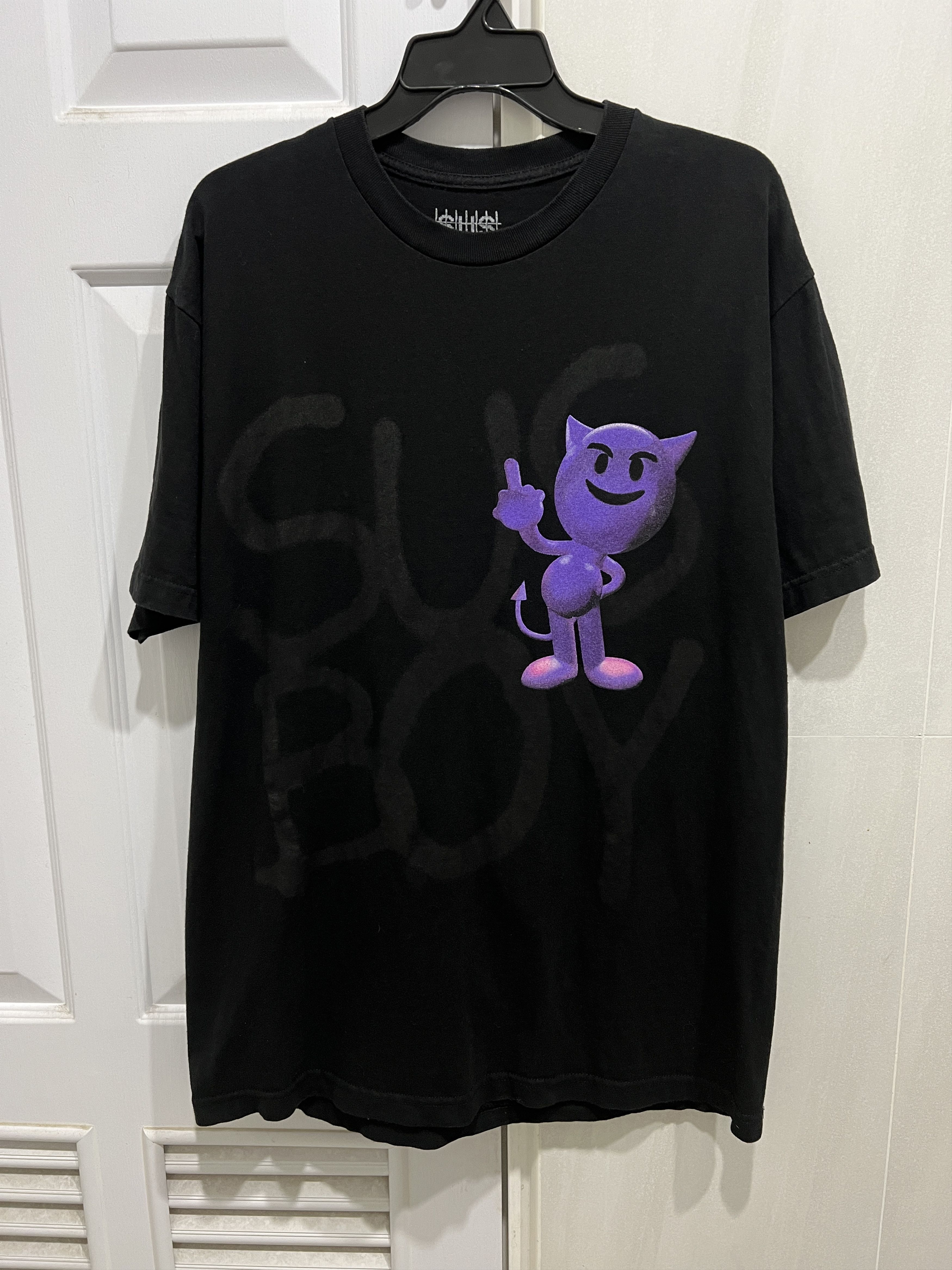 Lil Peep × Rap Tees × Sus Boy SUS BOY Purple Devil Tee L Size US XL / EU 56 / 4 - 2 Thumbnail