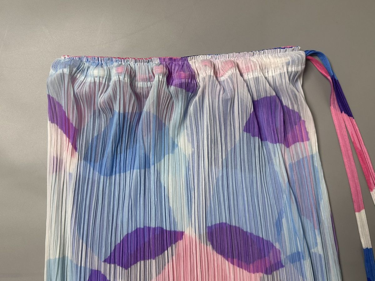 Pleats Please Issey Miyake Issey Miyake Pleats please — Colorful midi skirt Size 24" / US 00 / IT 34 - 2 Thumbnail