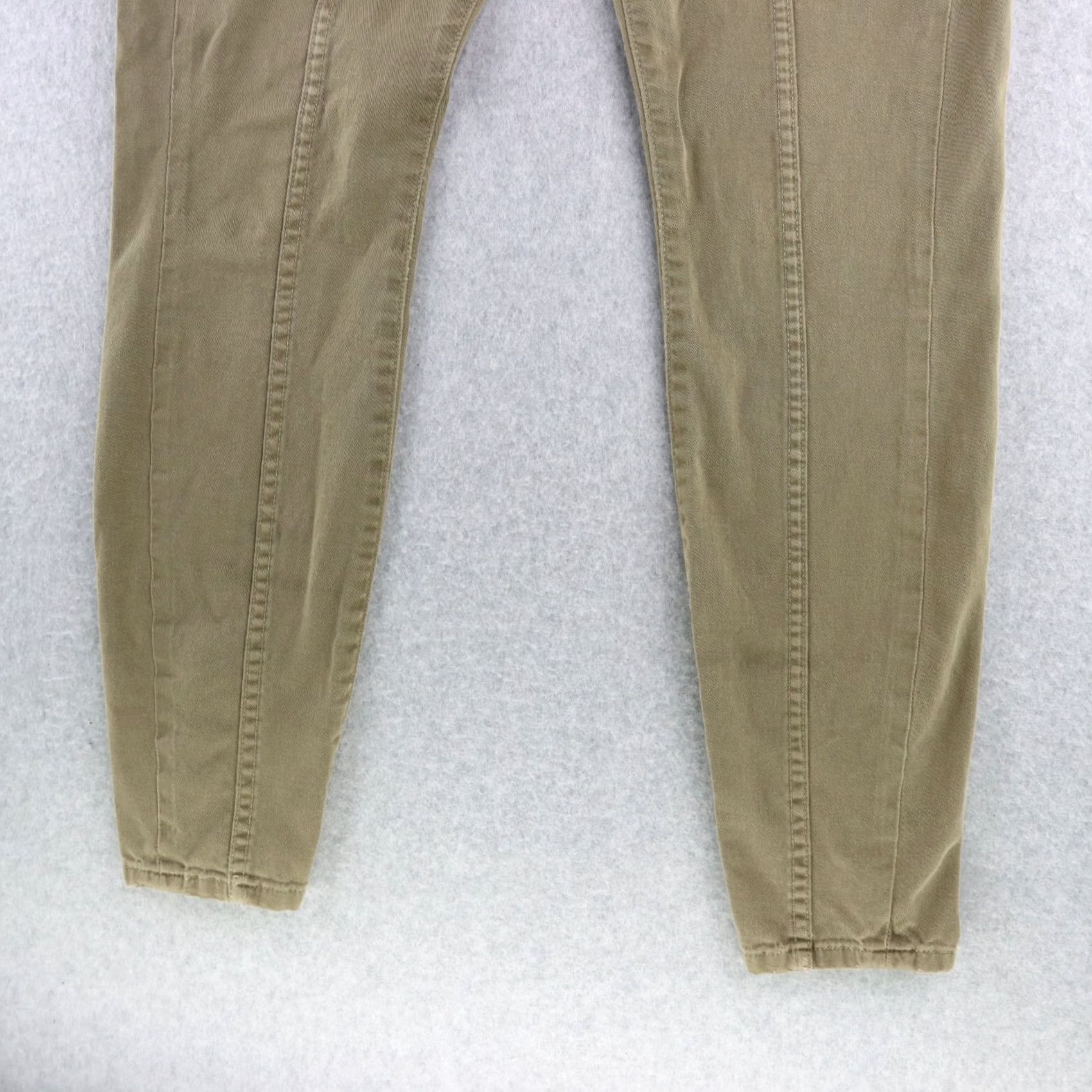 Lucky Brand Lucky Brand Women Pants Cargo Military Green Stretch Cotton Blend Size 4/27 Tapered Shoes: N/A Size 27" / US 4 / IT 40 - 4 Thumbnail