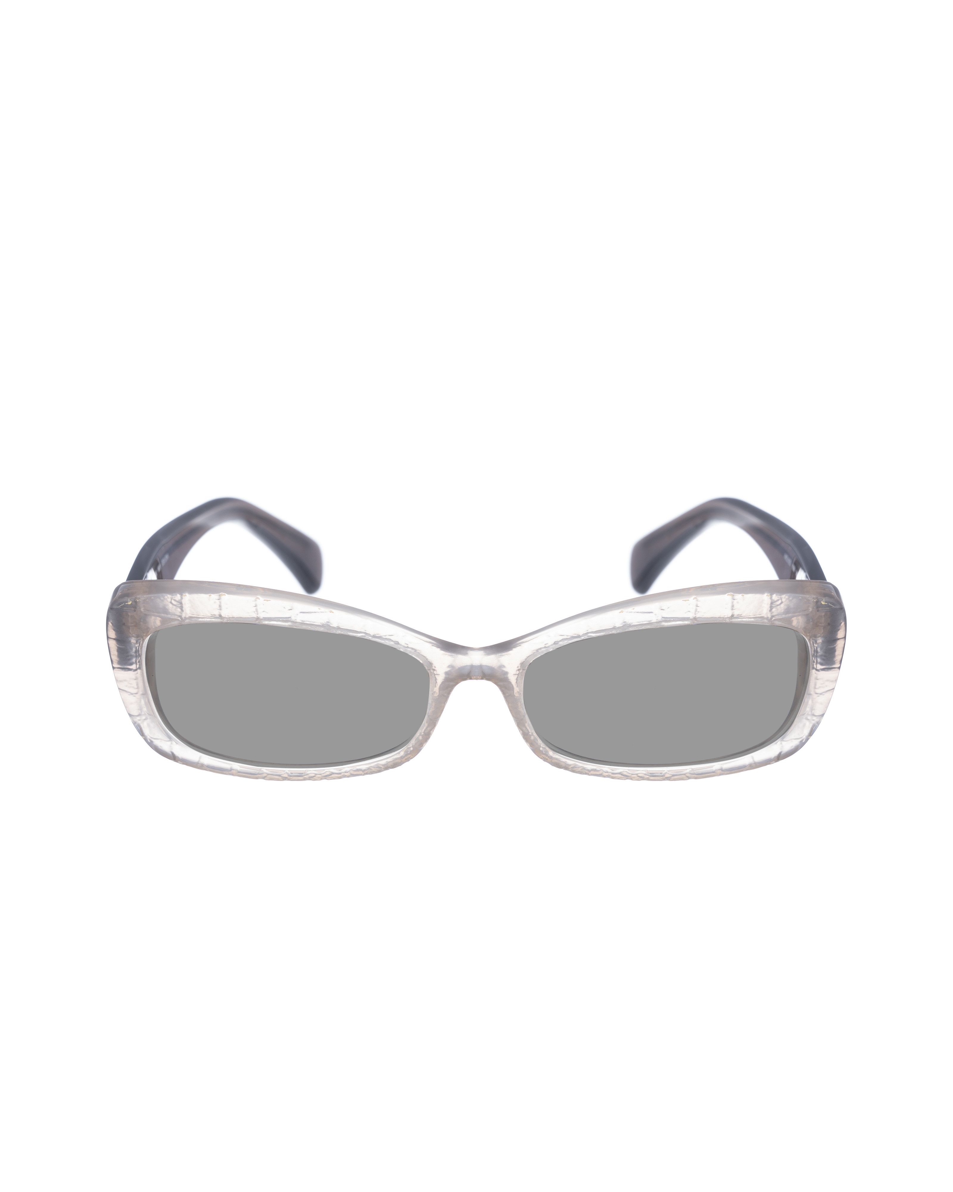 Alexander McQueen Alexander McQueen '90s Transparent Grey Cat Eye Sunglasses Size ONE SIZE - 2 Thumbnail