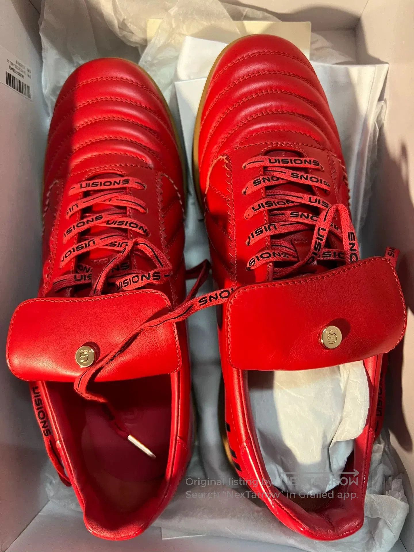 Givenchy Givenchy Red Leather Soccer Shoes. Size US 8 / EU 41 - 3 Thumbnail