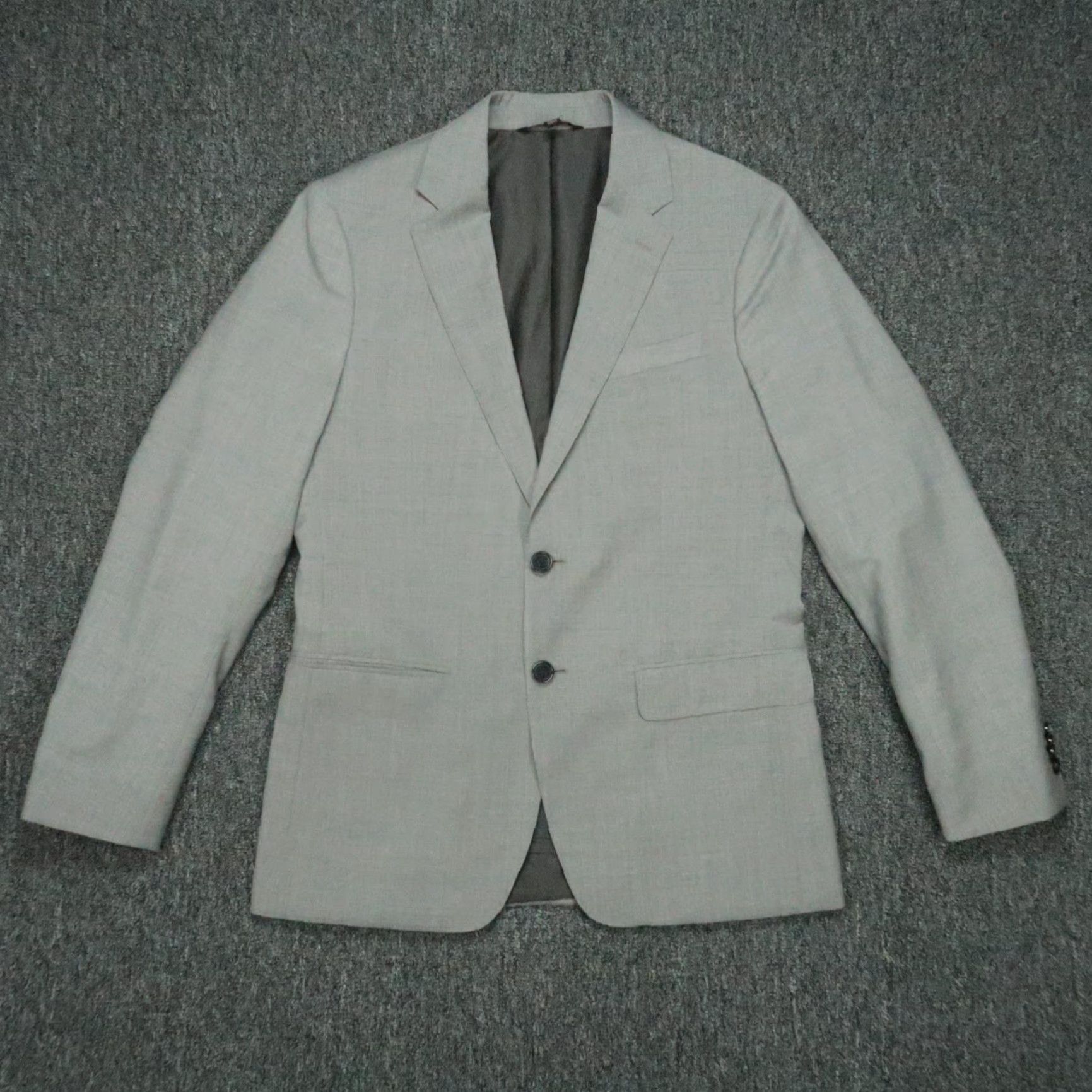 Banana Republic Banana Republic Blazer Mens 38S Gray Slim Bolt? Size 38R - 2 Thumbnail