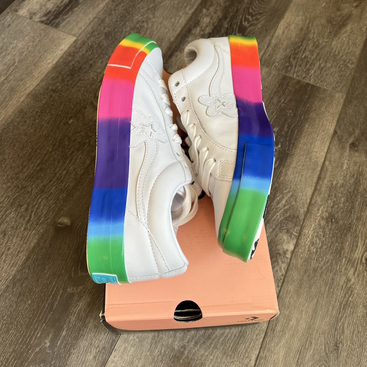Converse × Golf Wang × Golf le Fleur Converse x Golf le Fleur One Star OX Low Rainbow and Socks Size US 8 / EU 41 - 5 Thumbnail