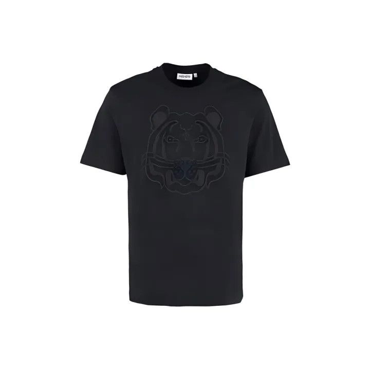 Kenzo KENZO Black Tiger Print Short Sleeve Tee 0079 Size US M / EU 48-50 / 2 - 1 Thumbnail