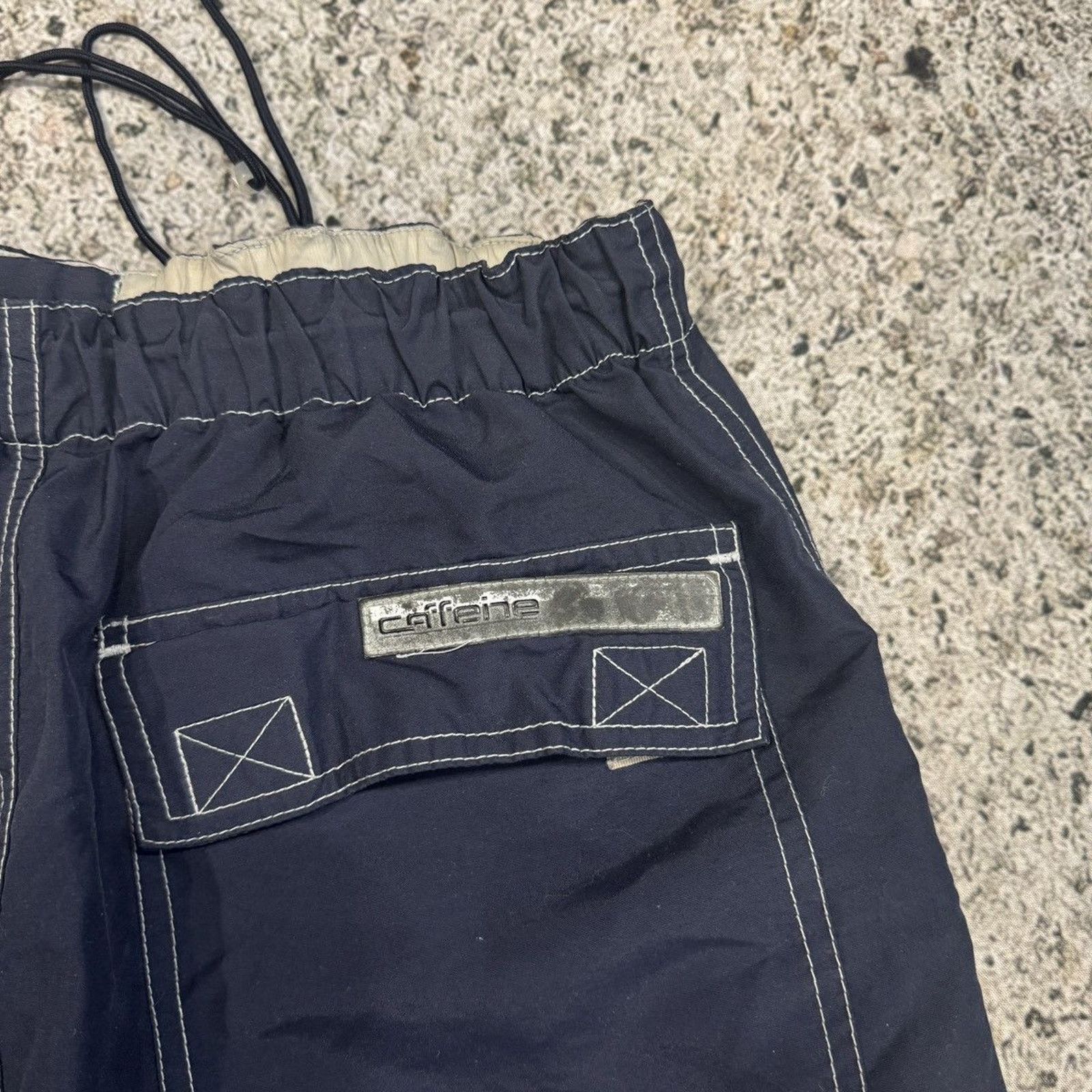 Vintage Y2K Caffeine Raver Nylon Multi Pocket Cargo Pant JNCO SKATER Size US 30 / EU 46 - 8 Thumbnail
