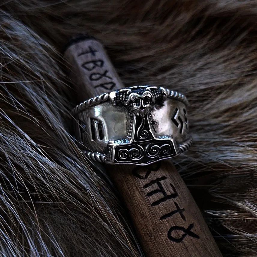 Designer × Jewelry Vintage Hammer Ring Size ONE SIZE - 3 Thumbnail