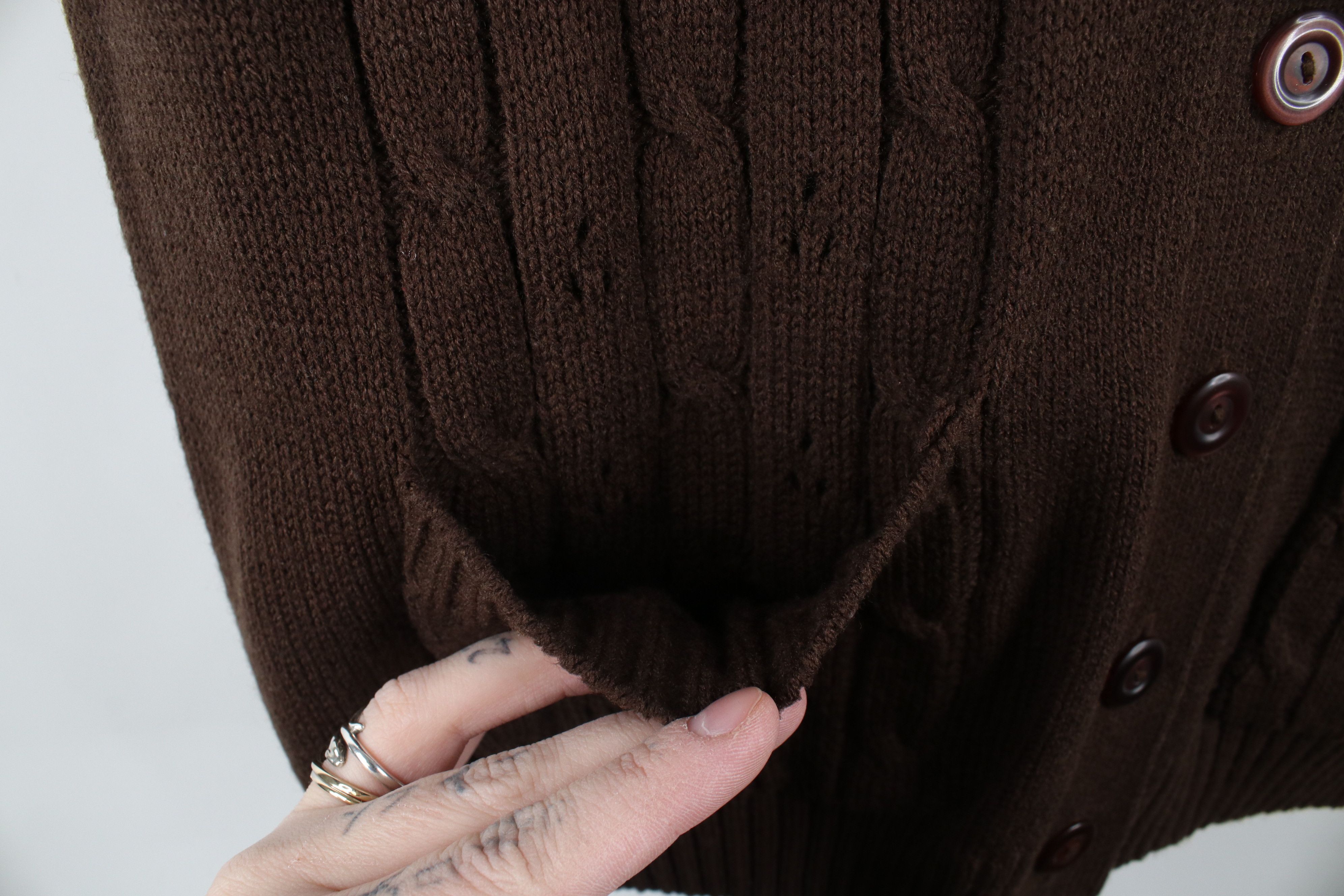 Vintage Vintage 70s Streetwear Geometric Cable Knit Sweater Vest Size M / US 6-8 / IT 42-44 - 4 Thumbnail