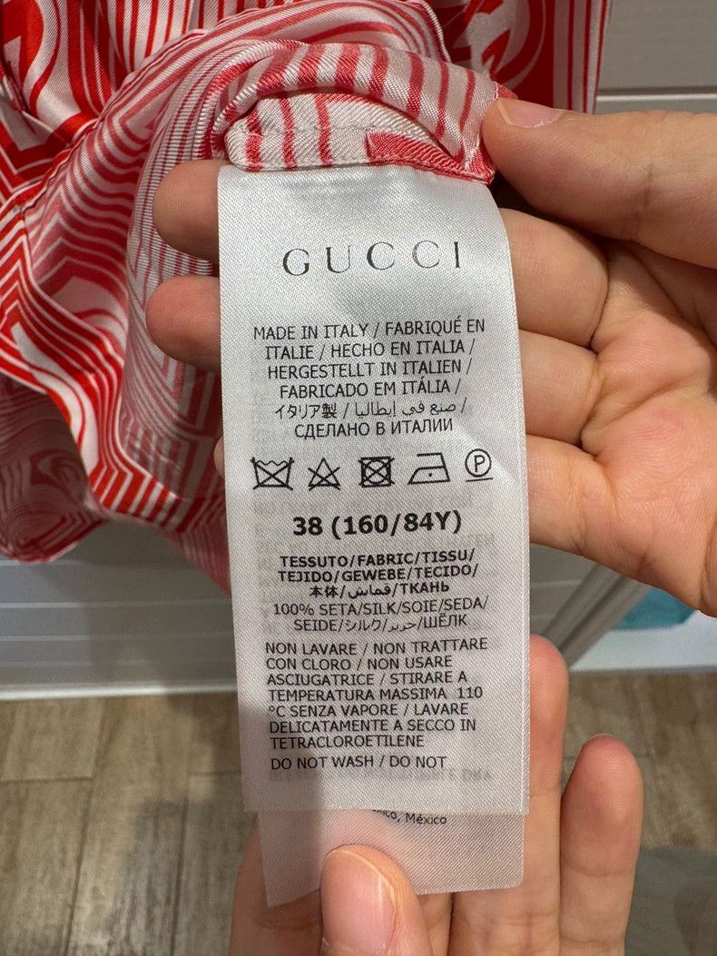 Gucci Gucci Size 38 SS22 double G plaid logo shirt 2503-Nextarro Size US XS / EU 42 / 0 - 4 Thumbnail