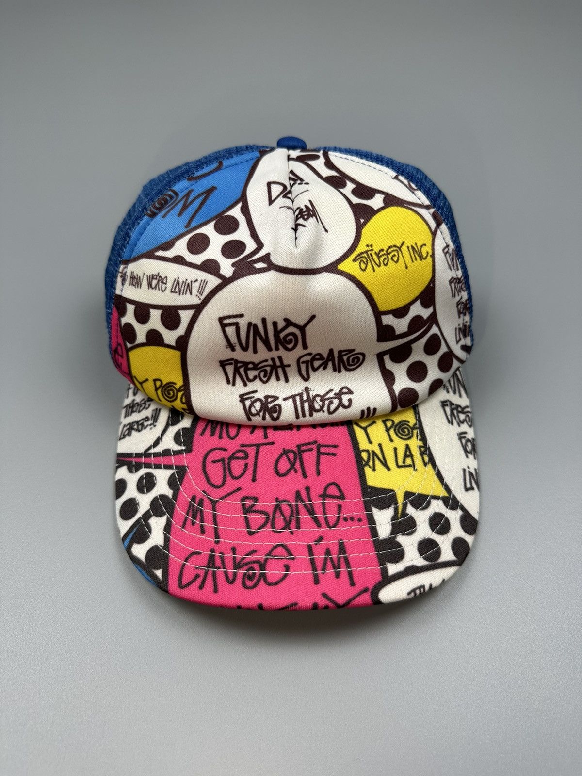 image of vintage Stussy Trucker Hats in Blue, Men's
