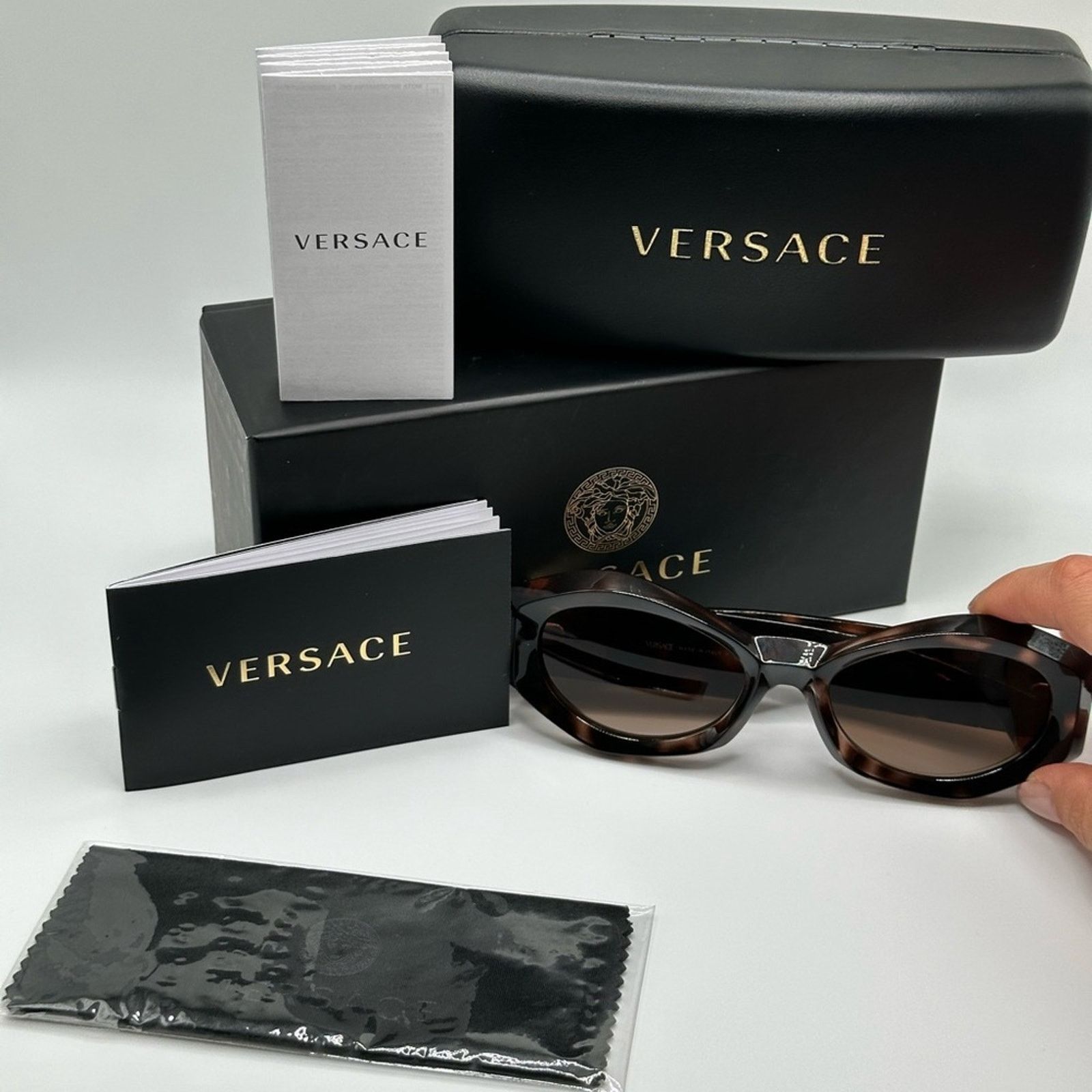 Versace NEW VERSACE VE4466U 54613B Havana Brown Gradient Women Size ONE SIZE - 11 Thumbnail