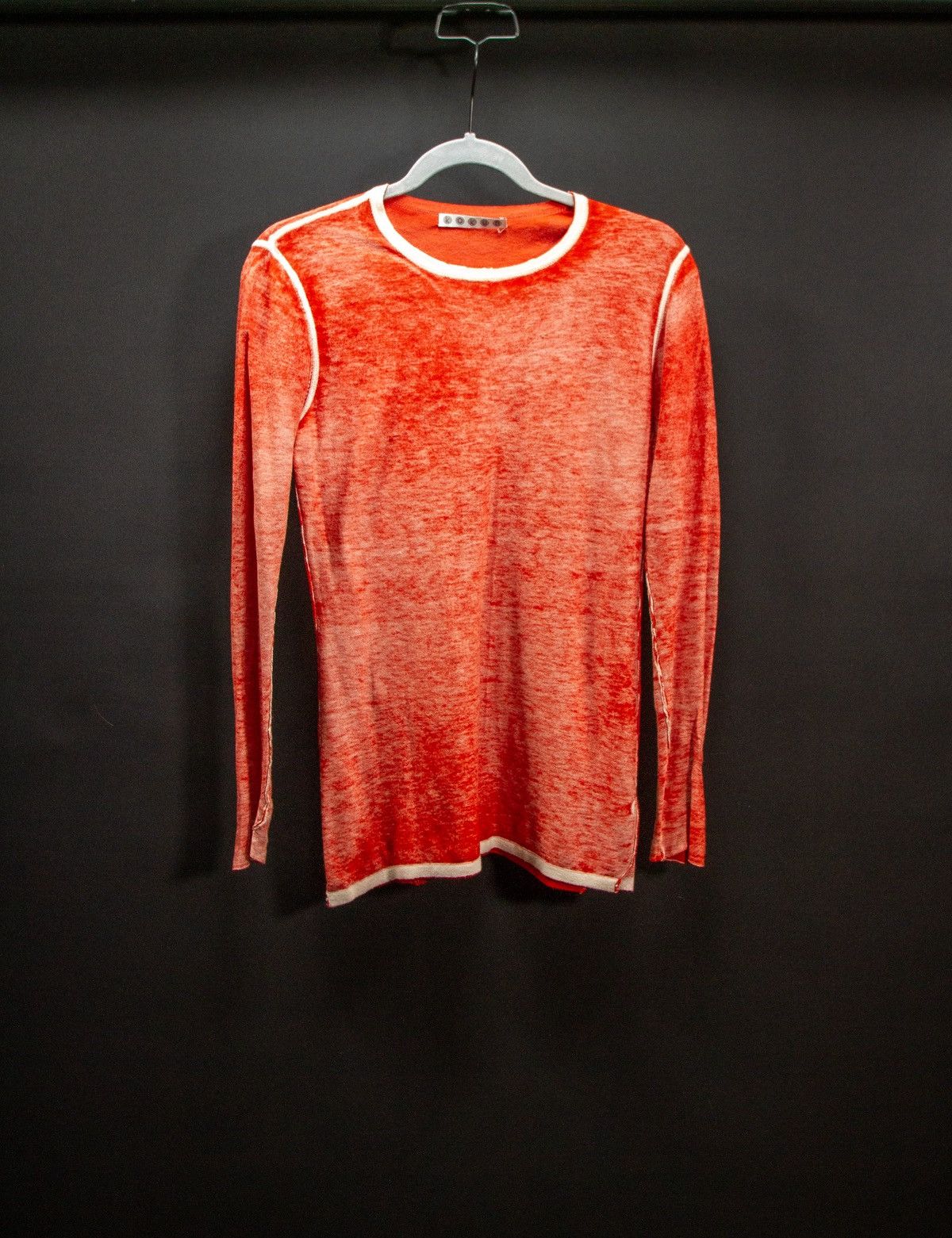 Vintage Red/Orange Kokun Cashmere Bamboo Sweater Size M / US 6-8 / IT 42-44 - 1 Thumbnail