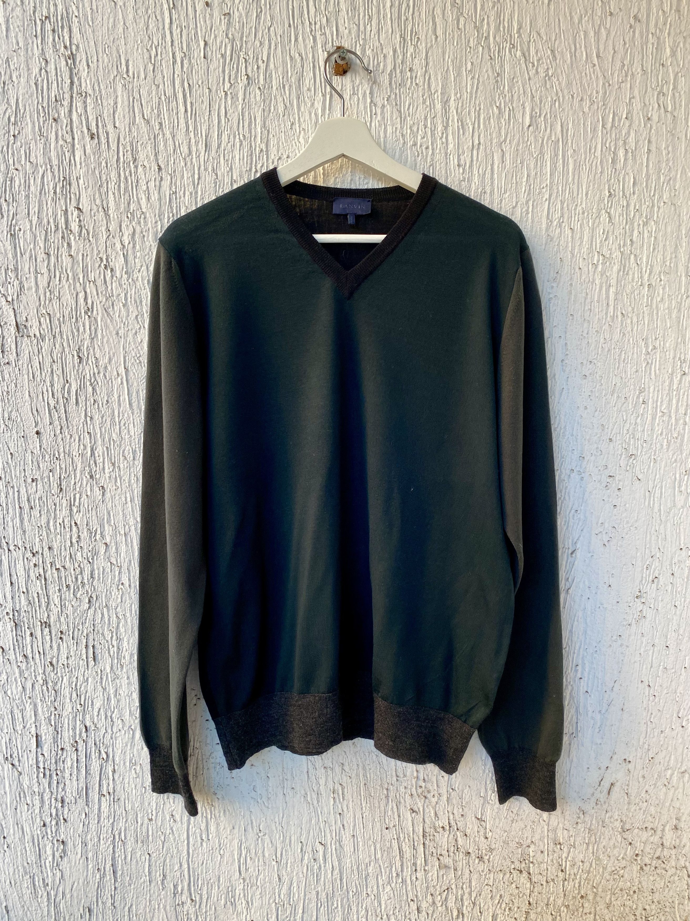 Lanvin colorblock wool sweater Size US XL / EU 56 / 4 - 1 Thumbnail