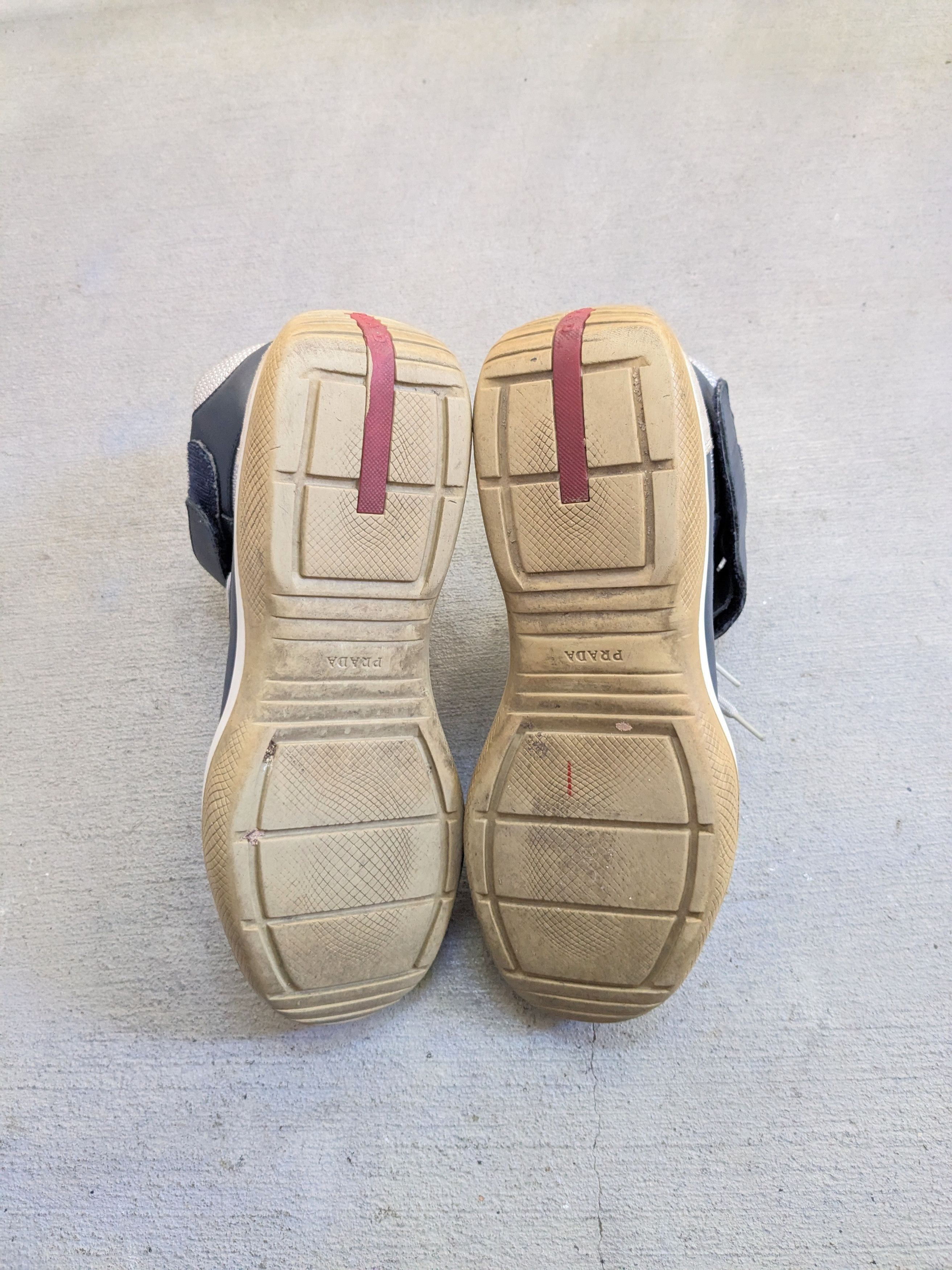 Prada Prada America's Cup Navy 9 High Tops Silver Leather Size US 9 / EU 42 - 18 Thumbnail