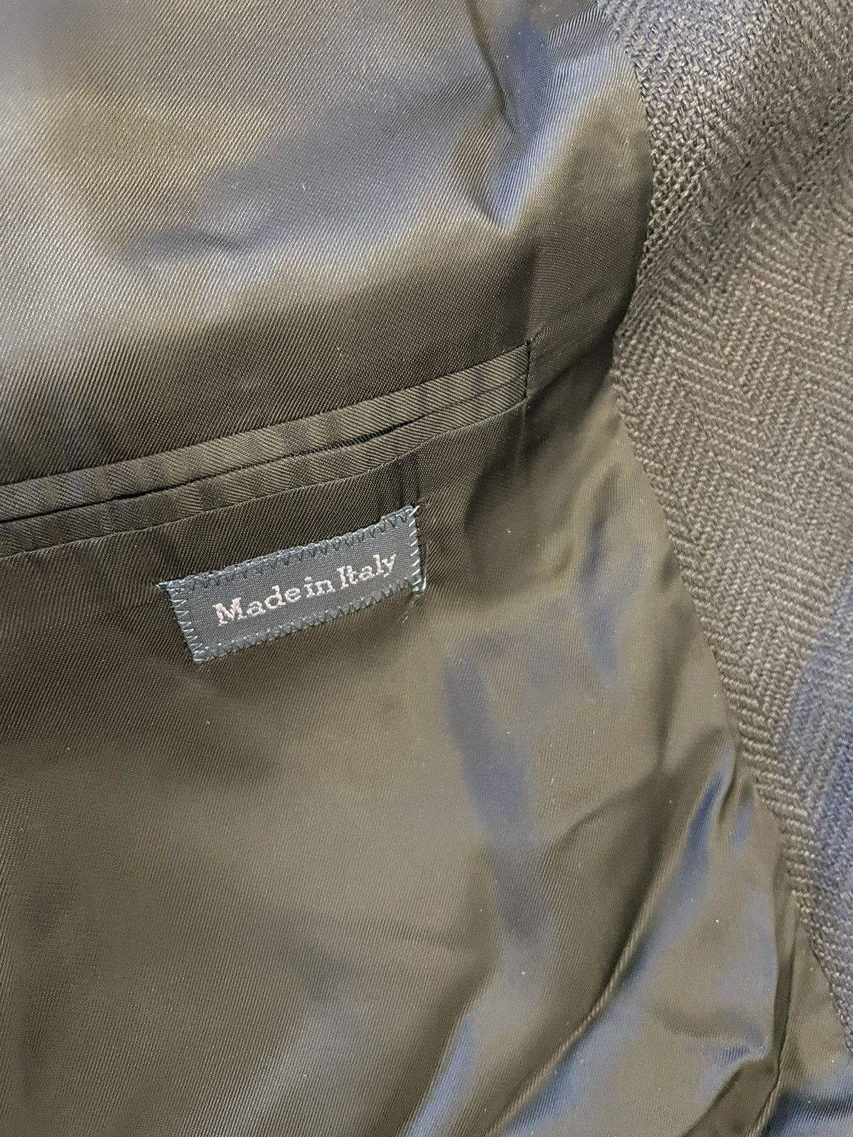 Polo Ralph Lauren × Vintage Vintage Single Breasted Herringbone Jacket Size 46R - 7 Thumbnail