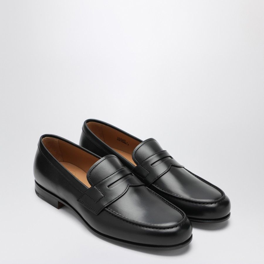 o1d2blof0226 Leather Loafers in Black