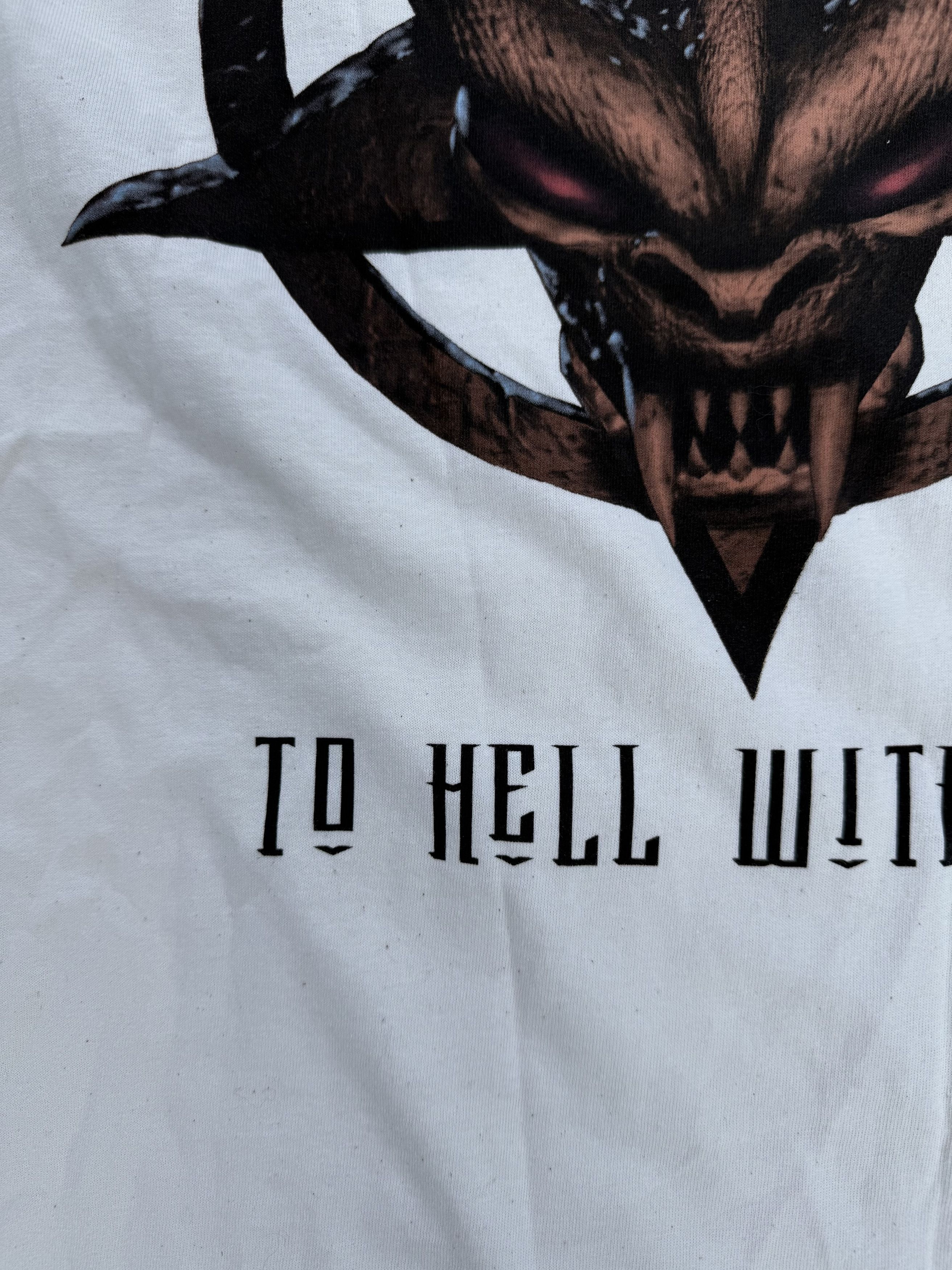 Vintage Vintage Doom N64 'Hell' T-Shirt Size US XL / EU 56 / 4 - 8 Thumbnail