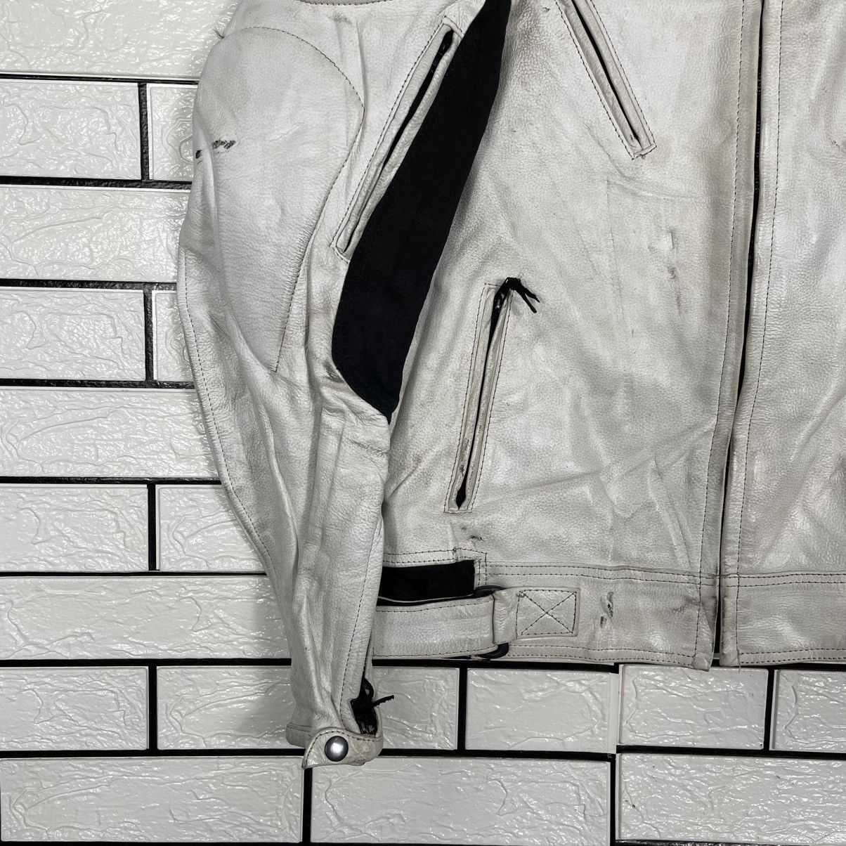 Japanese Brand White Leather Biker Jacket Size US M / EU 48-50 / 2 - 3 Thumbnail