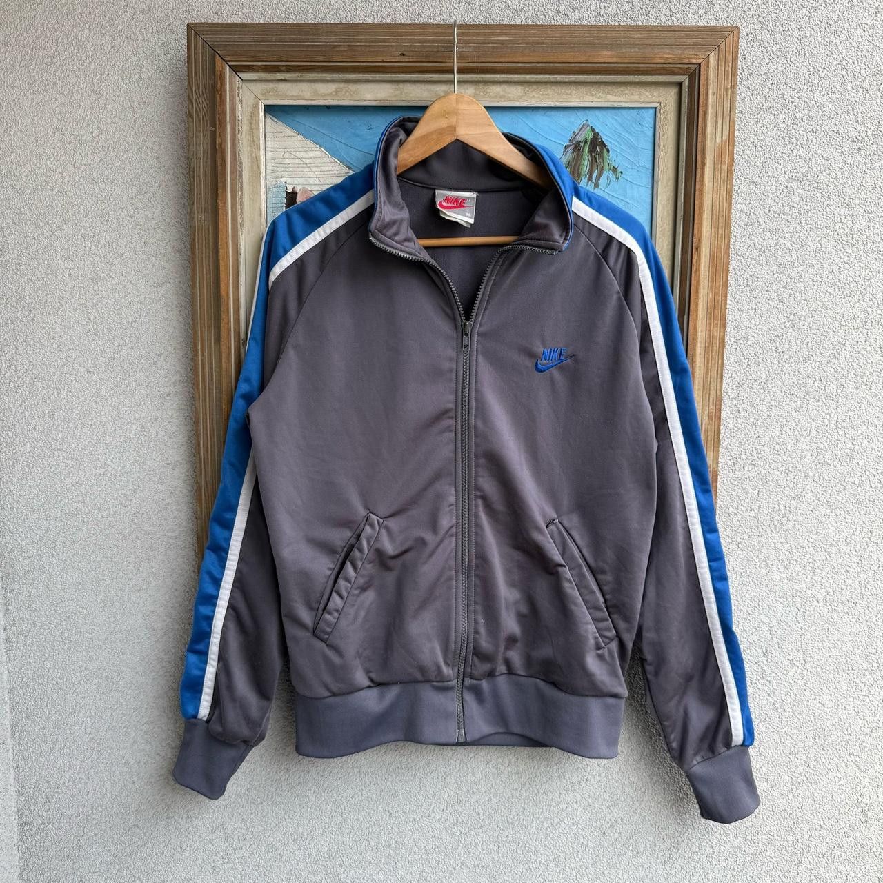 Nike Vintage Nike Track Jacket Big Logo Size US L / EU 52-54 / 3 - 1 Thumbnail