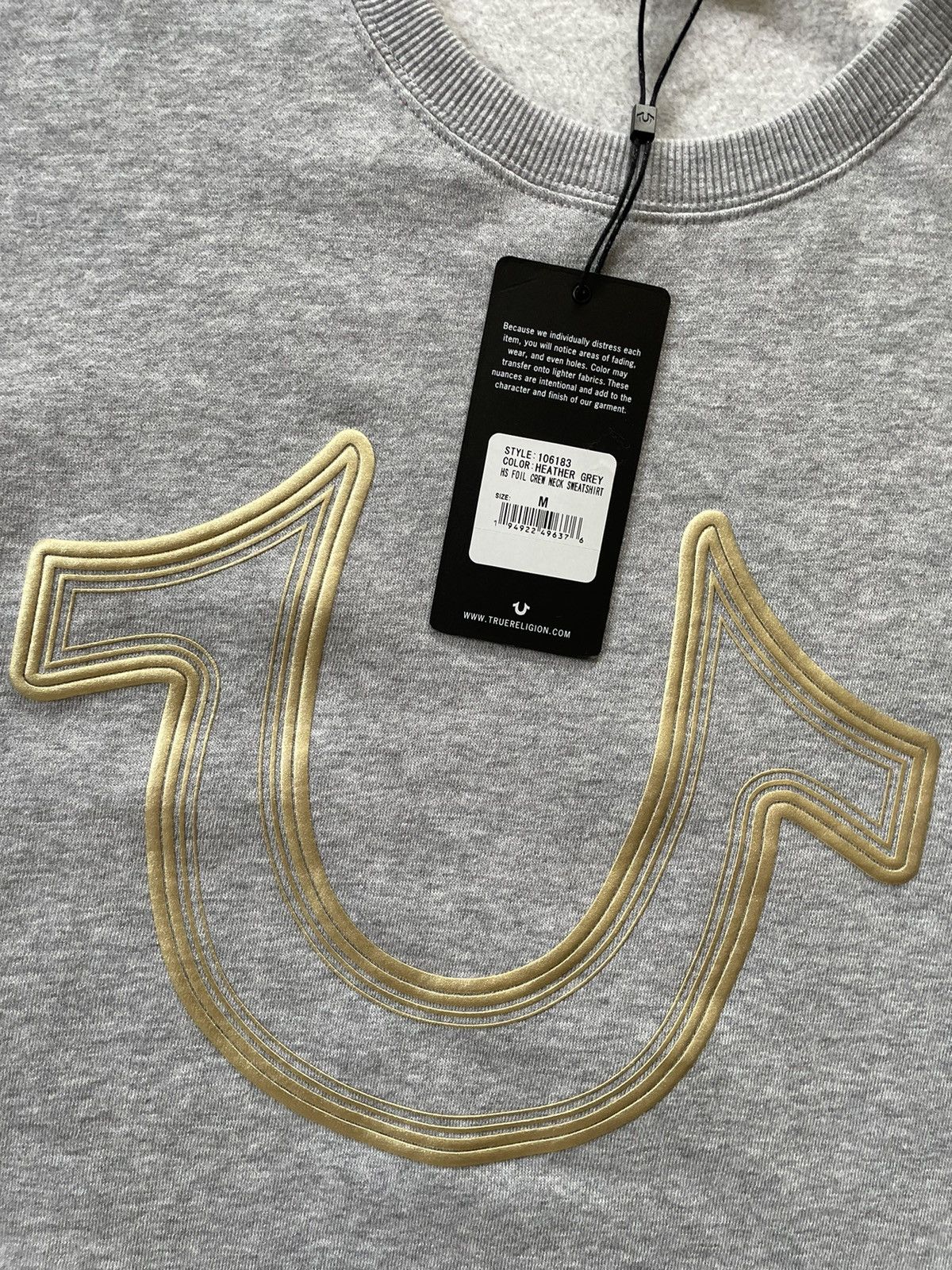 Japanese Brand 🥡 TRUE RELIGION BRAND NEW BIG LOGO CREWNECK Size US M / EU 48-50 / 2 - 2 Thumbnail
