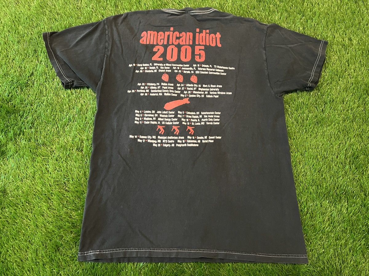 Band Tees Vintage Green Day American Idiot Tour 2005 DOUBLE SIDED Size US L / EU 52-54 / 3 - 4 Thumbnail