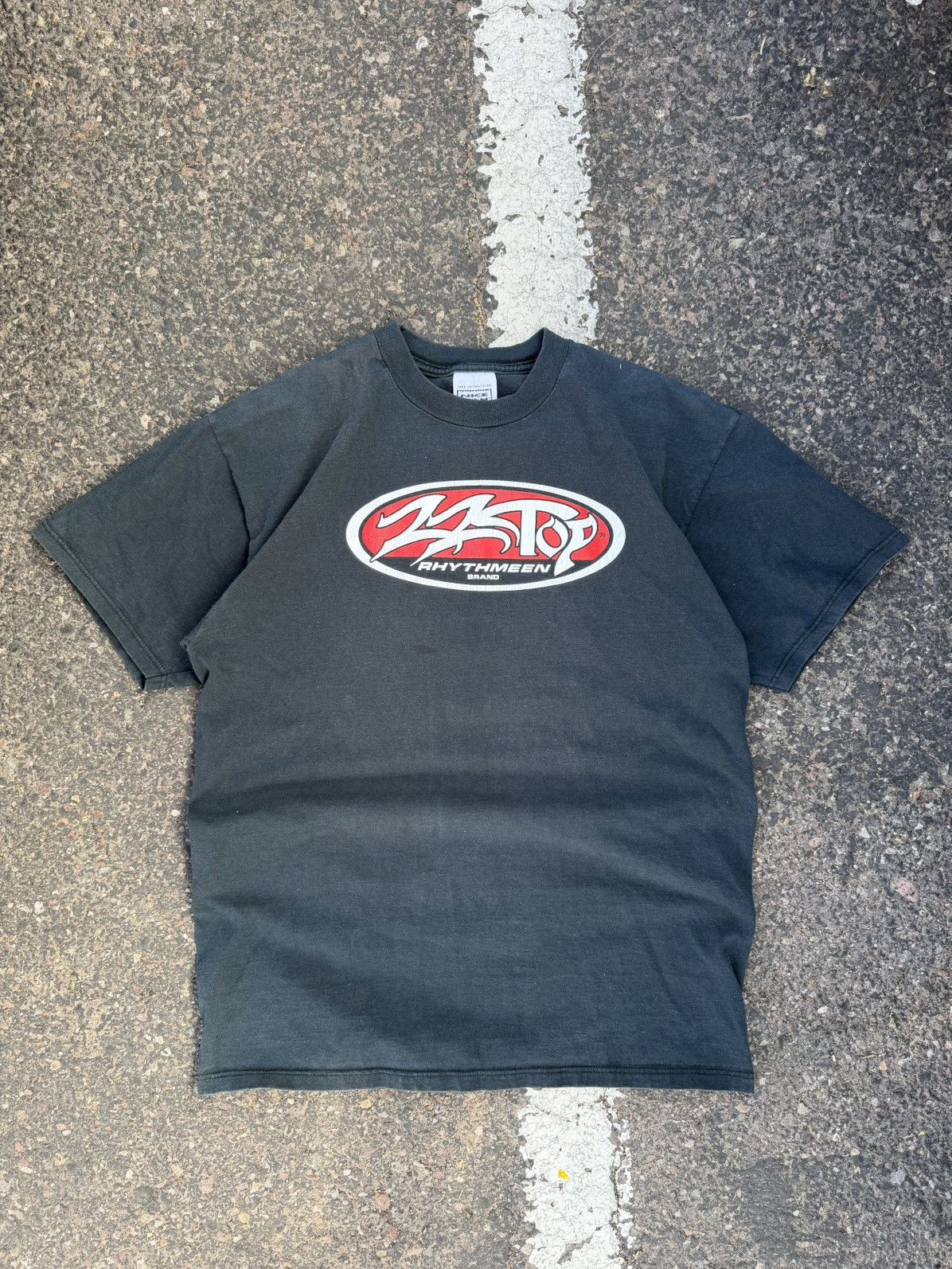 Vintage 90s ZZ TOP T Shirt Concert Band Faded Black Graphic