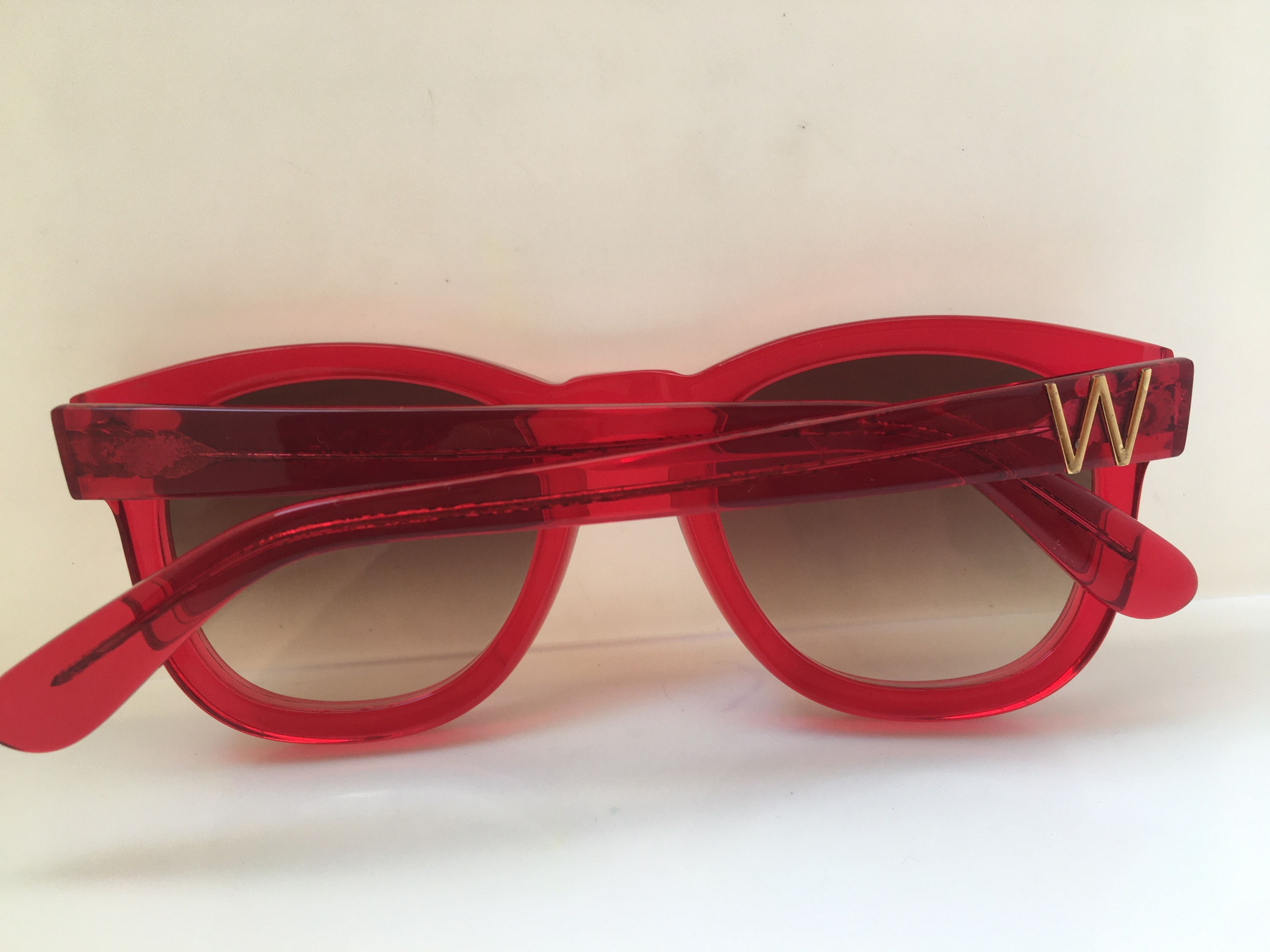 Wildfox Classic Fox Clear Red Sunglasses Frame