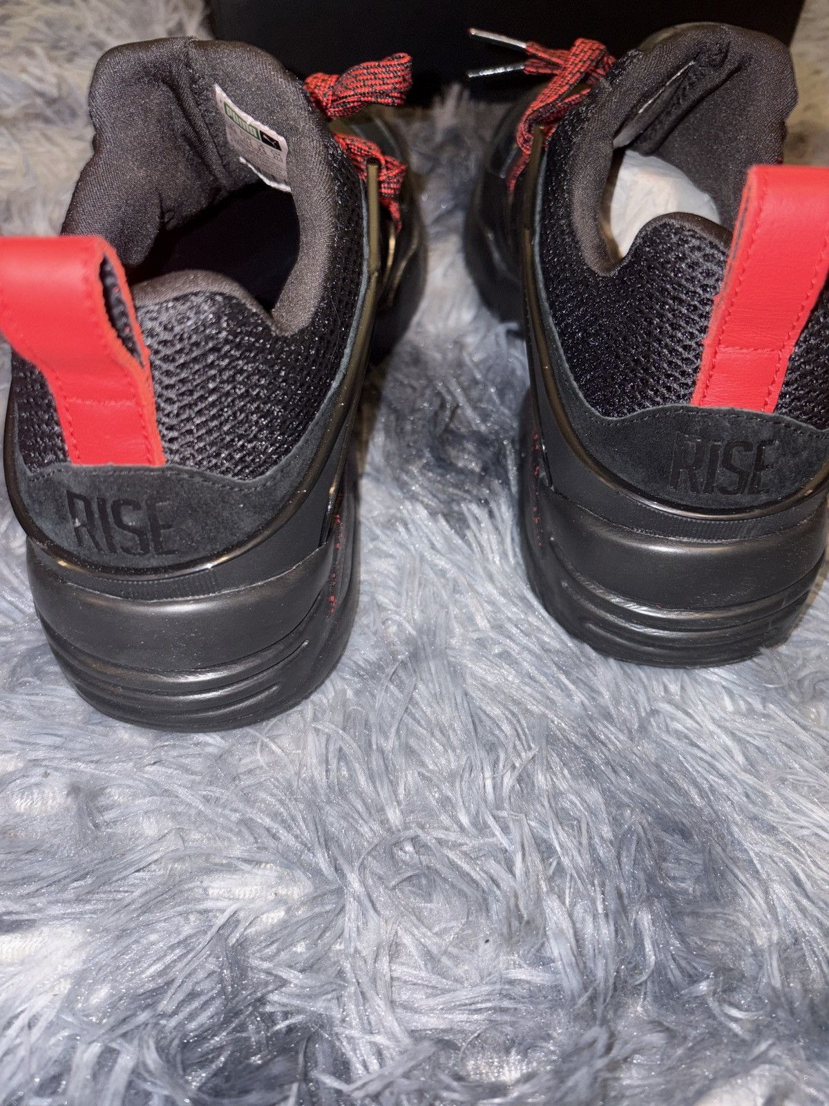Puma PUMA Blaze of Glory X Rise Men's Black and Red Shoes 9.5 Size US 9.5 / EU 42-43 - 5 Thumbnail