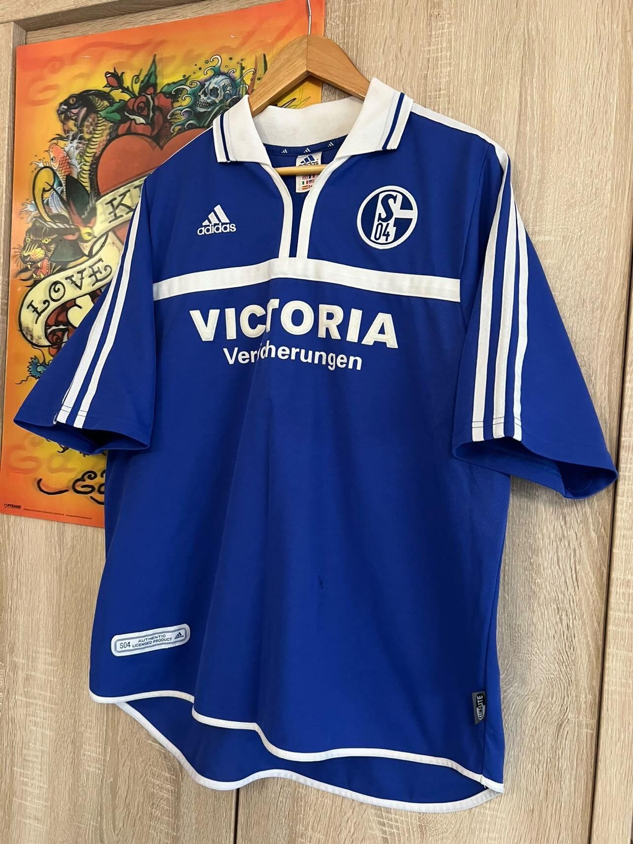 Adidas Adidas Schalke 04 2001 2002 soccer jersey DFB Pokalsieger 💥 Size US XL / EU 56 / 4 - 2 Thumbnail