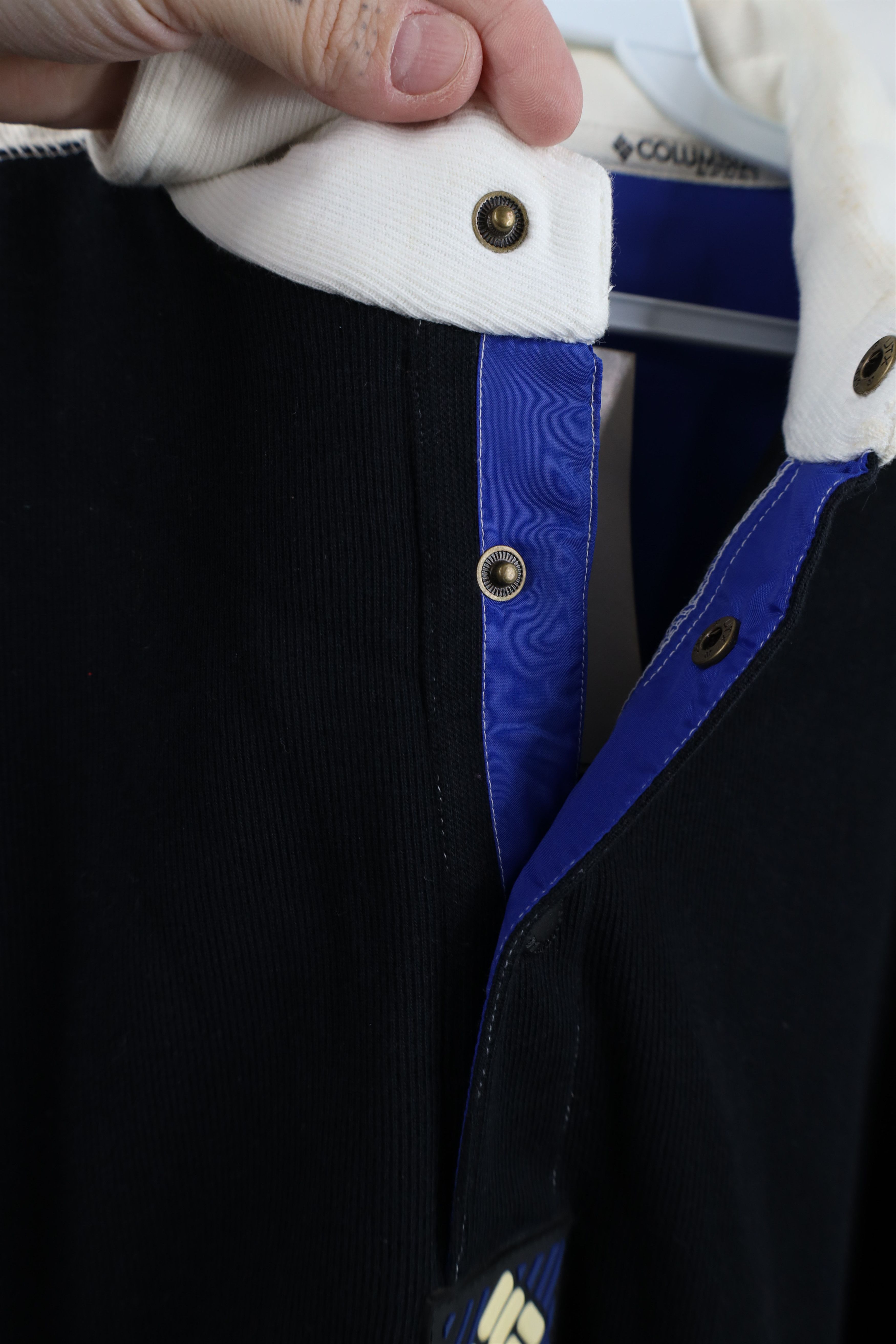 Columbia Deadstock Vintage 90s Columbia Heavy Ribbed Knit Rugby Polo Size US L / EU 52-54 / 3 - 8 Thumbnail