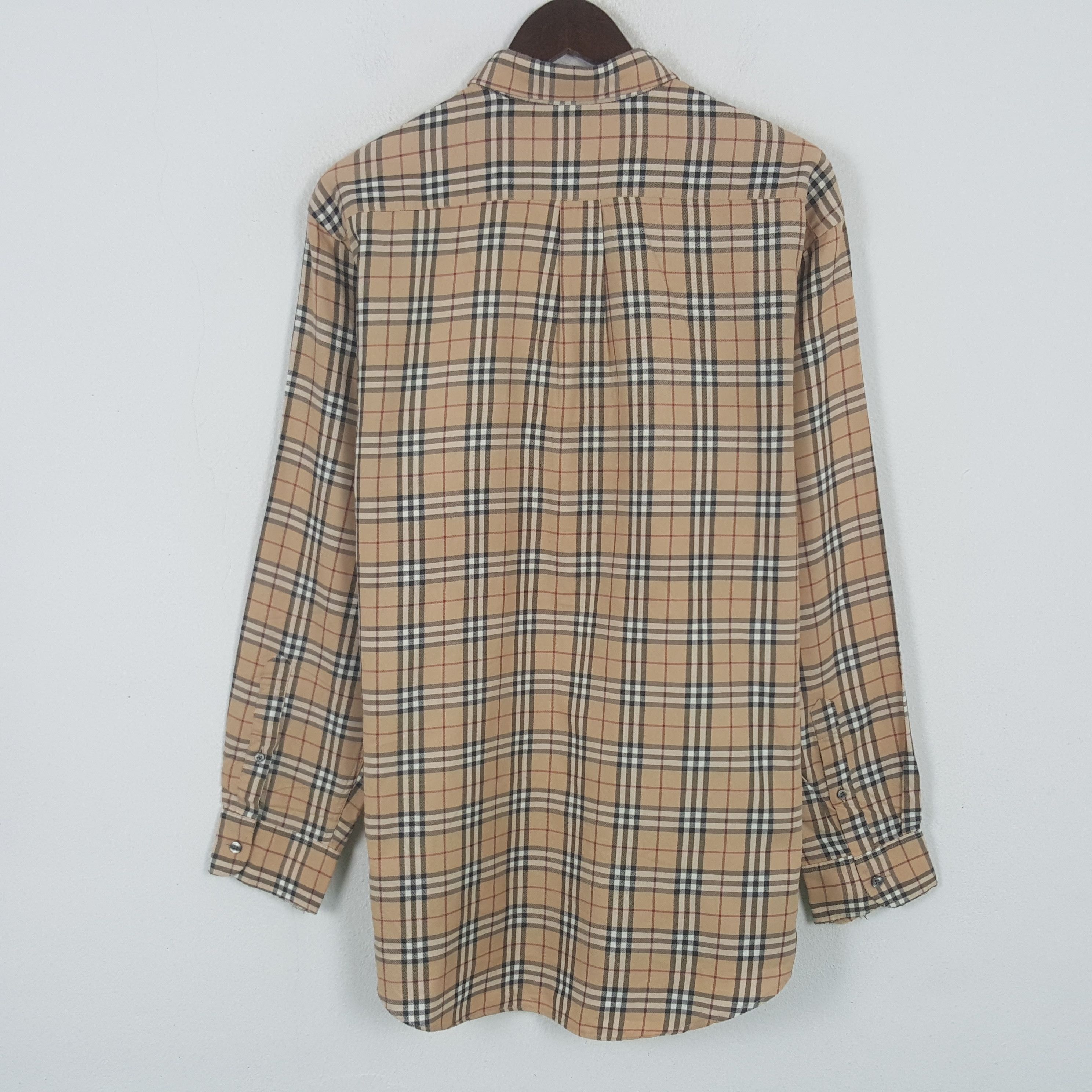 Burberry Vintage Burberry London Nova Check Button Up Shirt Size US L / EU 52-54 / 3 - 3 Thumbnail