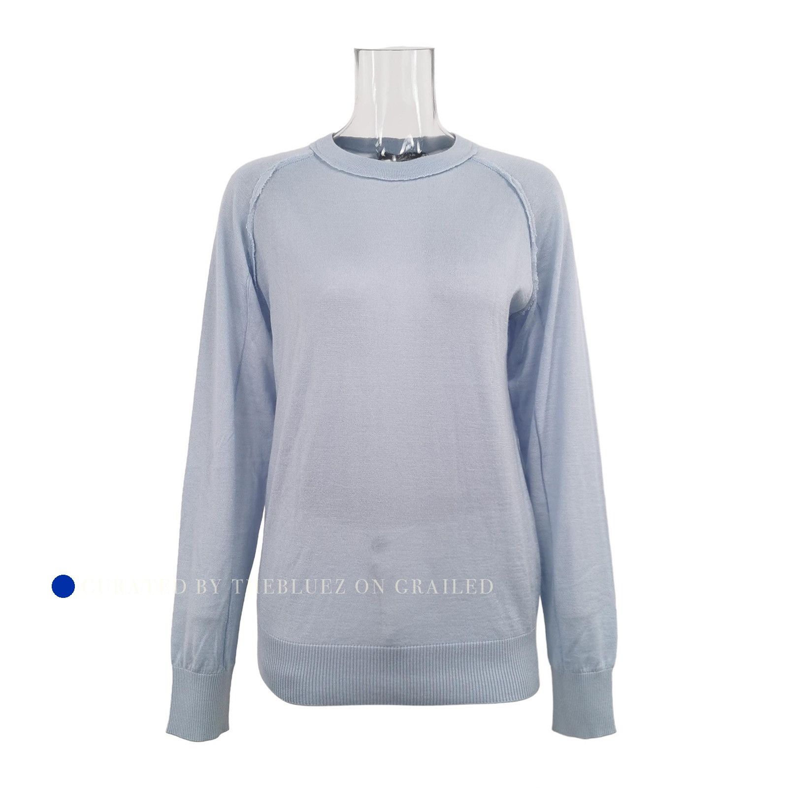 Loro Piana Luxurious Cashmere-Silk Sweater in Blue Size US S / EU 44-46 / 1 - 1 Thumbnail