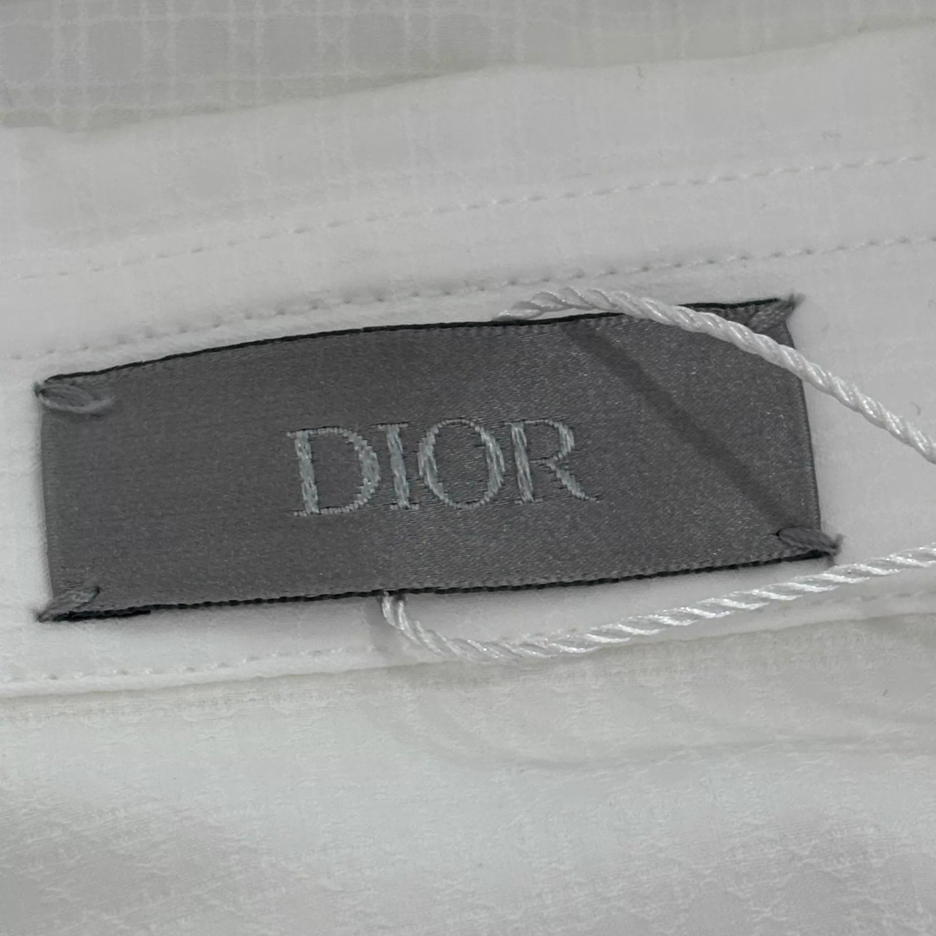 Dior Dior Cotton Jacquard CD Embroidery White Shirt 41 L Size US L / EU 52-54 / 3 - 3 Thumbnail