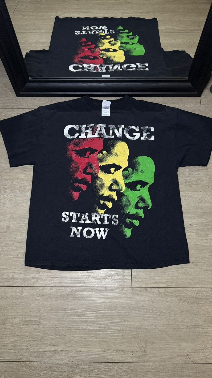 Other Vintage / Y2K Obama “Change Starts Now” Shirt Size US L / EU 52-54 / 3 - 1 Thumbnail