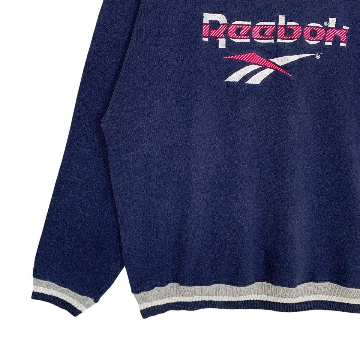 Reebok × Vintage Vintage Reebok Big Logo Made In Usa Sweatshirt Sweater Size US M / EU 48-50 / 2 - 5 Thumbnail