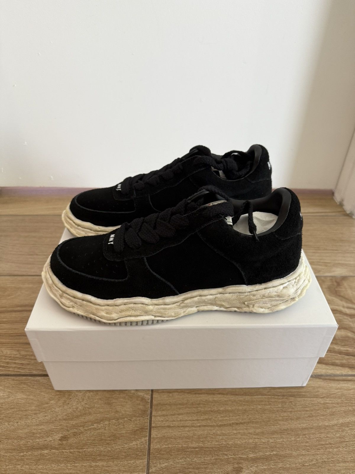Maison Mihara Yasuhiro Wayne Low OG Sole Suede Black