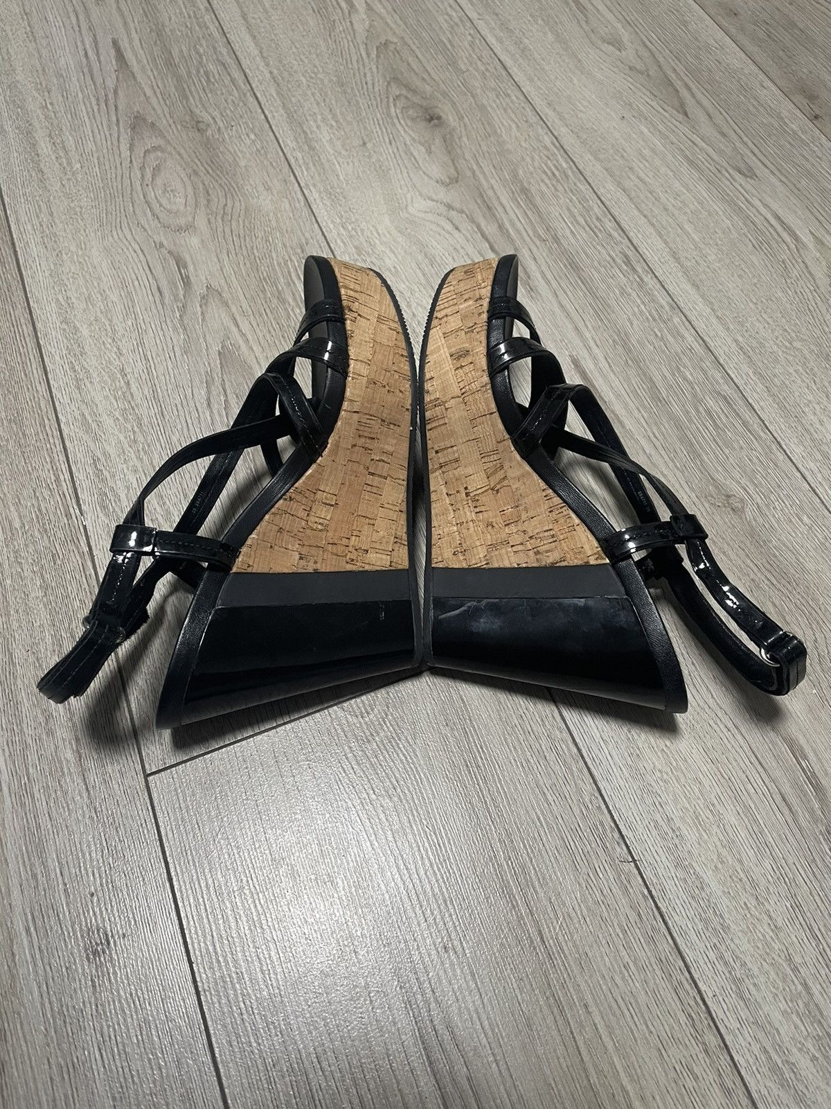 Prada Prada Sport Leather And Cork Platform Heels Shoes Women’s Size US 9 / IT 39 - 3 Thumbnail