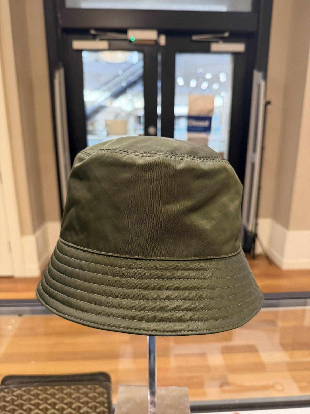 Prada Prada Nylon Bucket Hat - Olive Size ONE SIZE - 3 Thumbnail