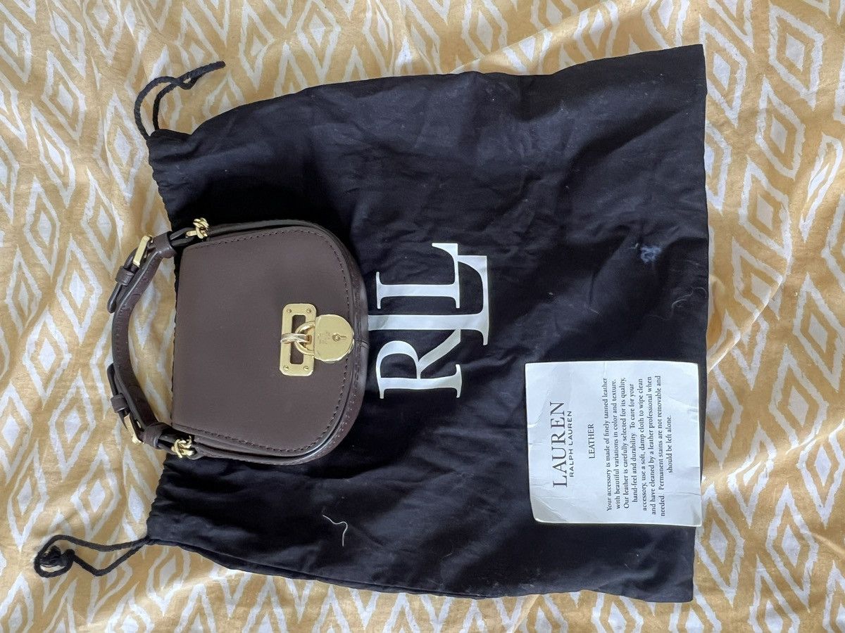 Lauren Ralph Lauren TANNER MINI CROSSBODY SMALL - chestnut brown Size ONE SIZE - 2 Thumbnail