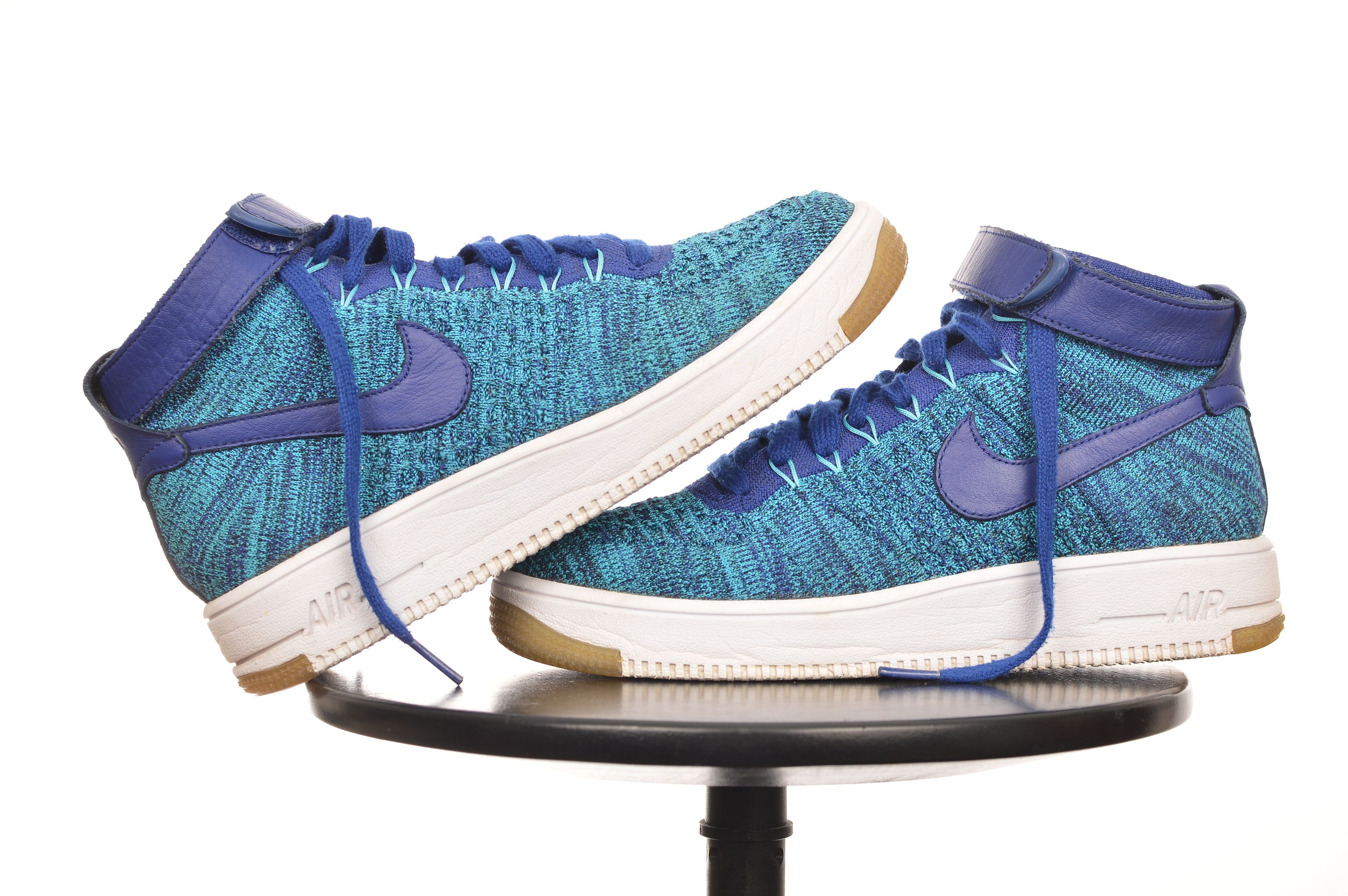 Nike Nike Air Force 1 AF1 Flyknit Blue Lagoon Sneakers Size US 8 / IT 38 - 4 Thumbnail