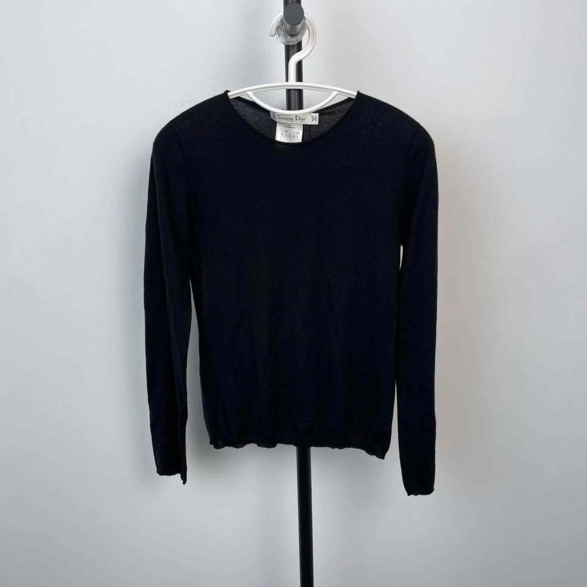 Dior Dior Black Sweater 38 Women Size S / US 4 / IT 40 - 1 Thumbnail