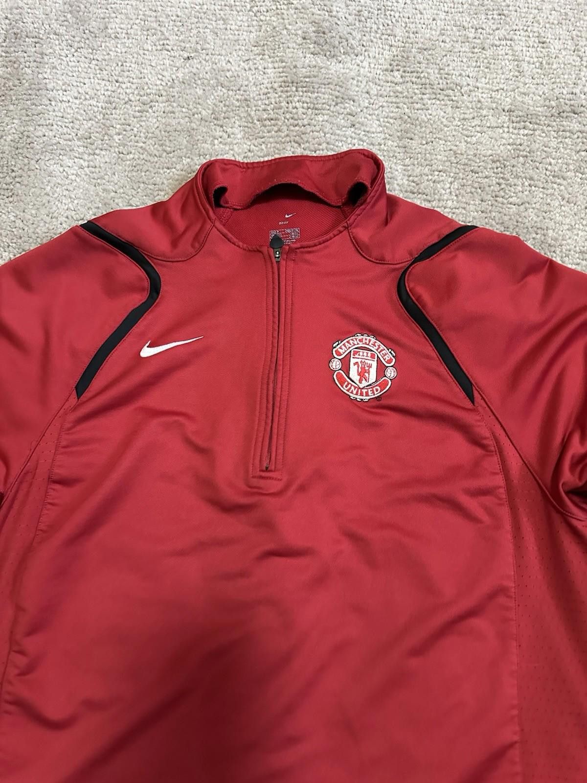 Nike 2006-07 Manchester United Nike 1/4 Football SoccerDrill Top Size US M / EU 48-50 / 2 - 5 Thumbnail